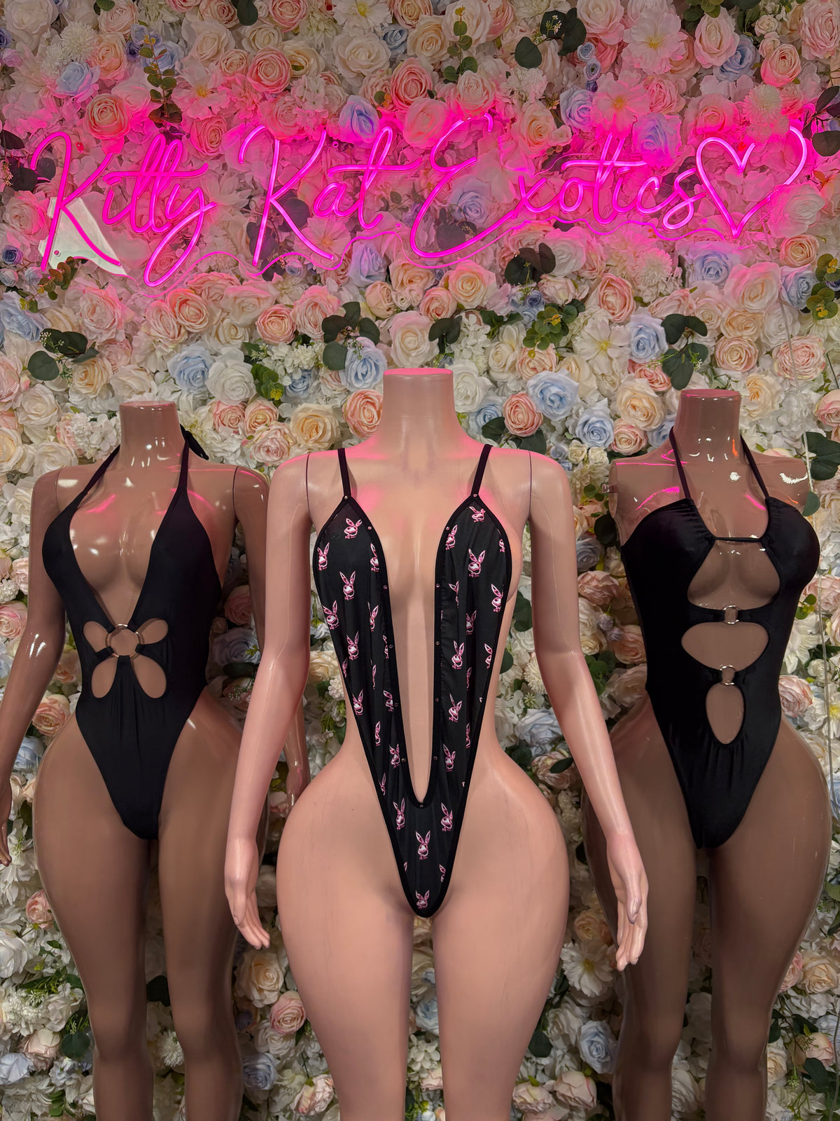 Black Rave Bodysuit, High Cut One Piece, Festival Clubwear