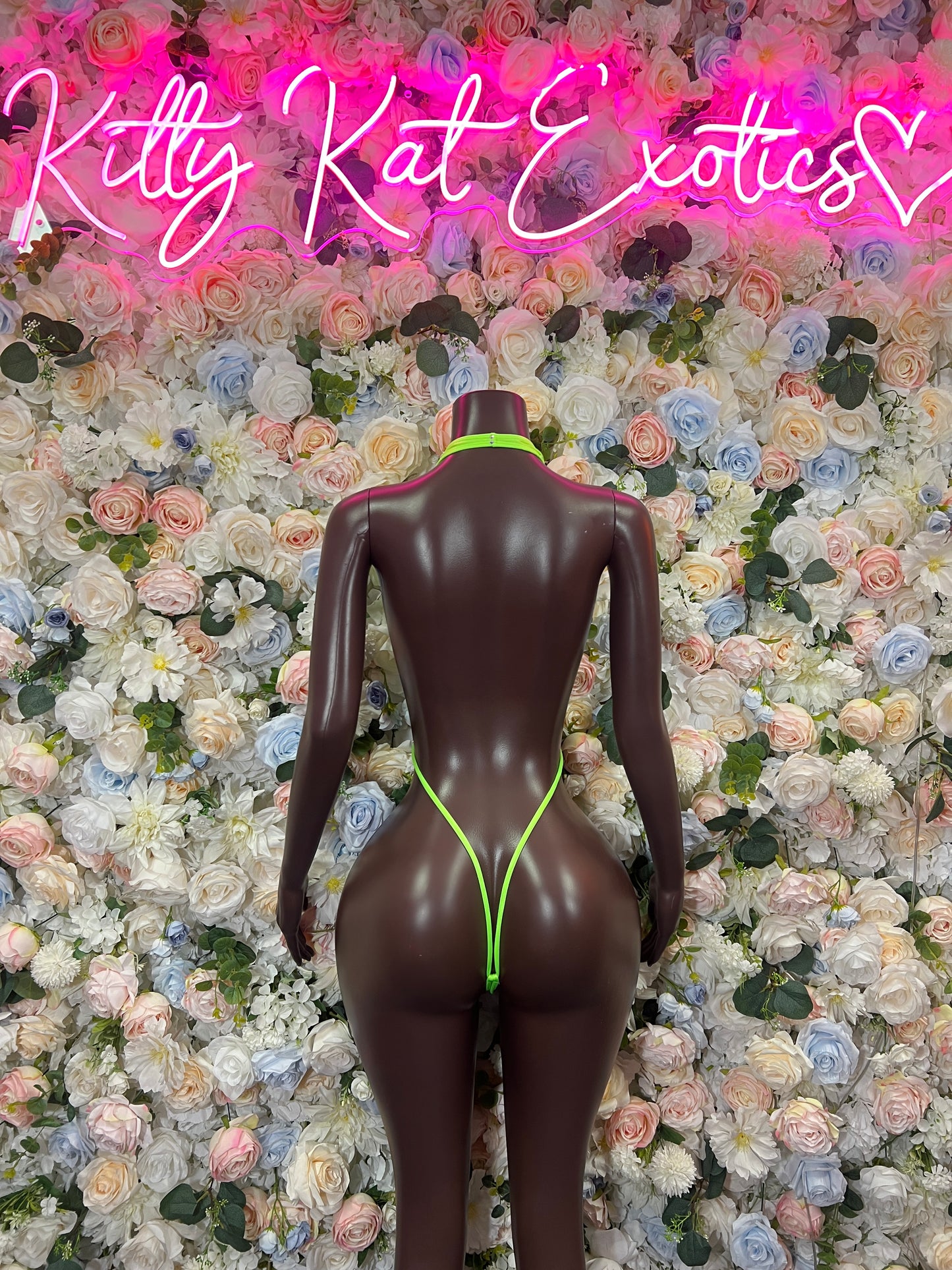 Neon Green Chain Cutout Bodysuit – Exotic Dancewear, Rave Festival Clubwear