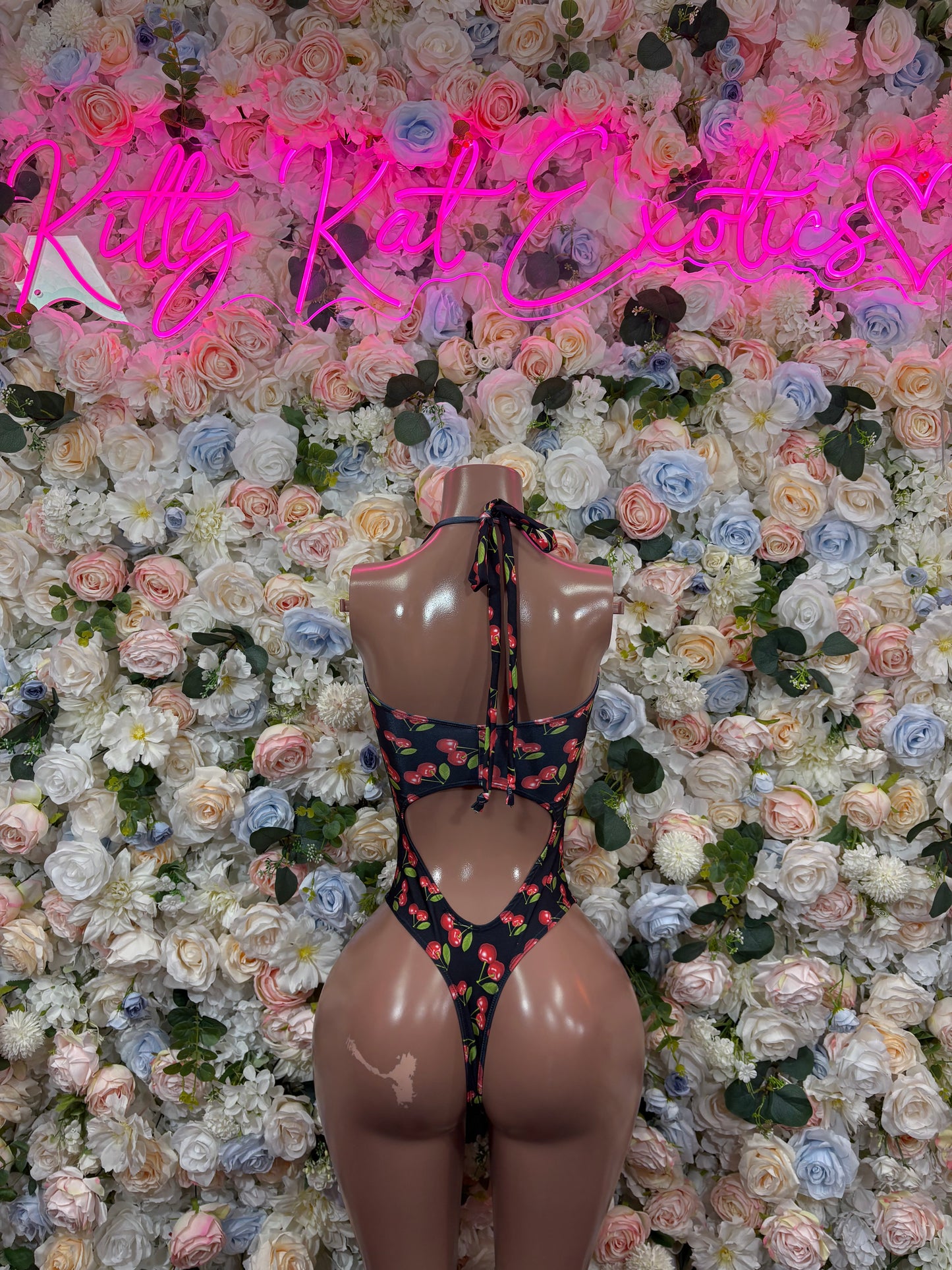 Rose Bodysuit Bartender Outfit