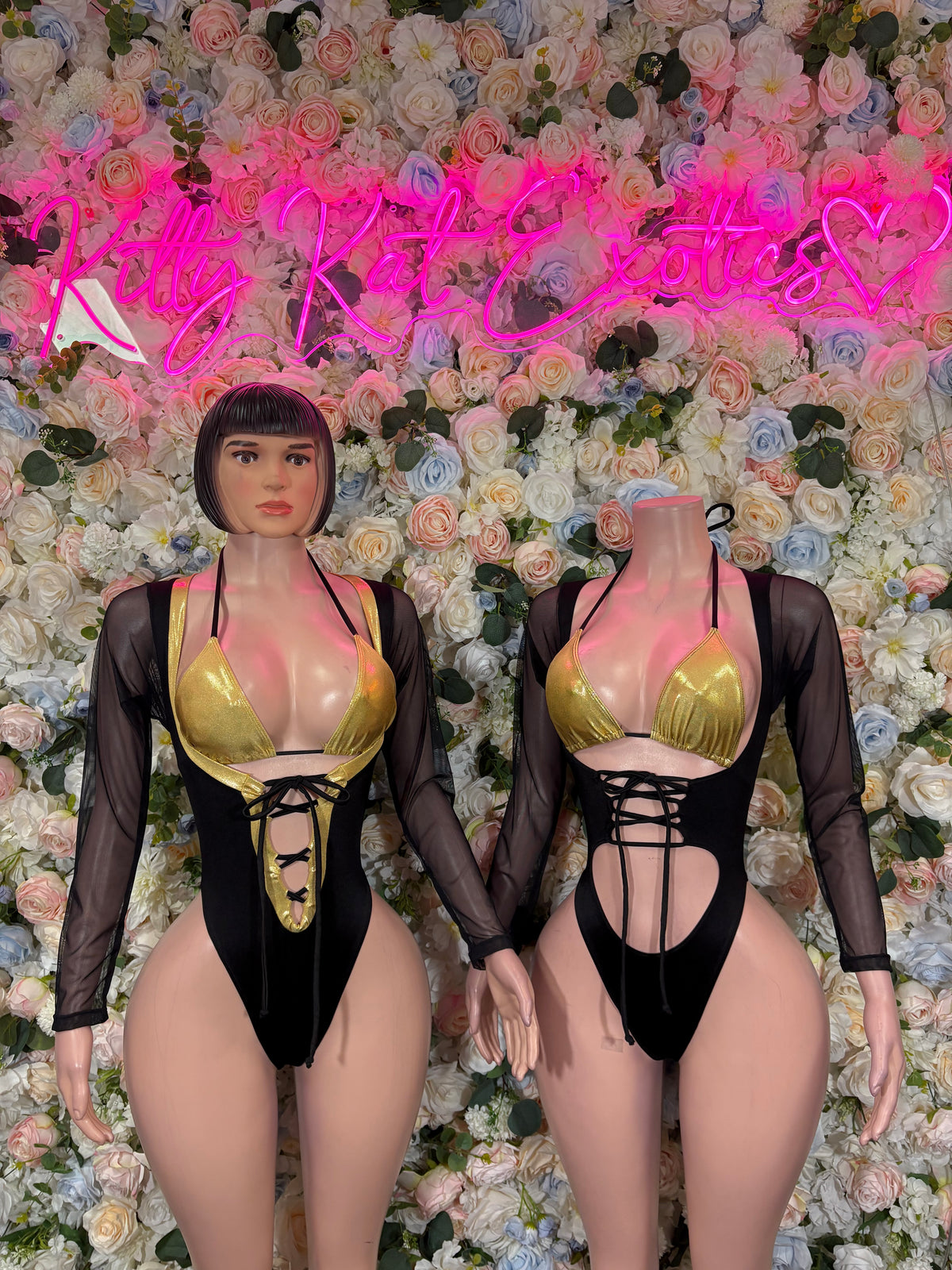 Gold Black Bottlegirl Bodysuit, One Piece Bartender Outfit, Festival Rave Outfit Clubwear