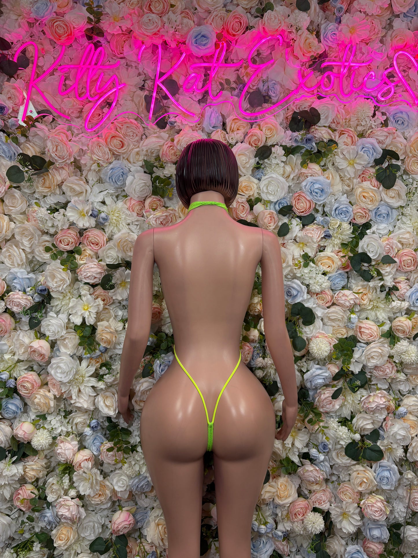 Exotic Dancewear One-Piece Bodysuit - Neon Green Raves, & Festival Clothing