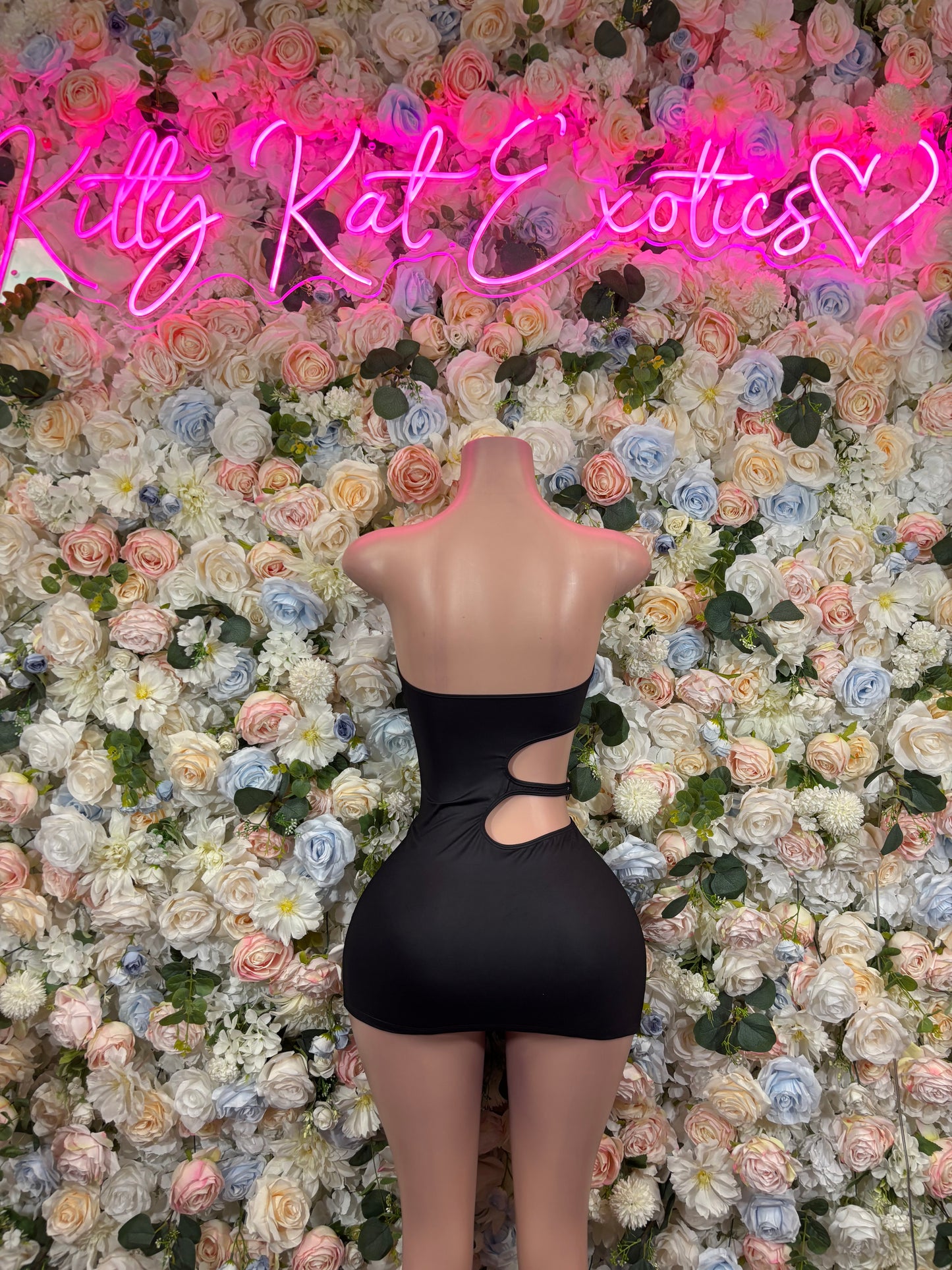 Black Dress - Sexy Date Night Club Dress | Rave Festival Exotic Dancewear Clubwear Bottle Girl Ravewear