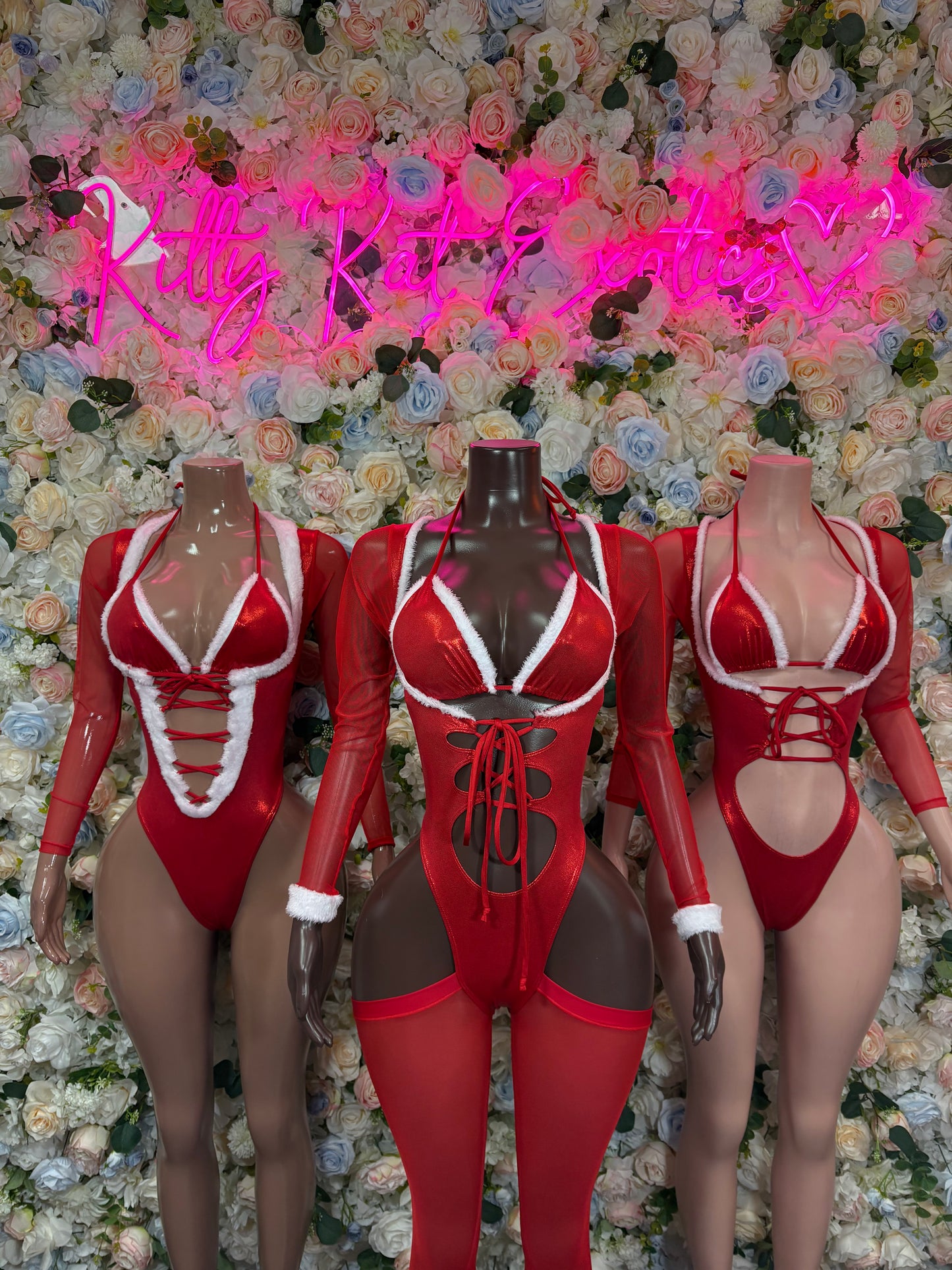 Bottlegirl Outfit Christmas Sexy Santa Bodysuit  Costume Santa Baby Outfit Bartender Dancewear