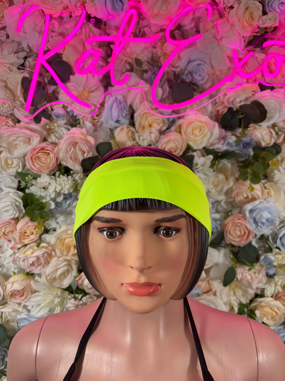 Rave Headband, Neon Festival Hair Accessory, Stretch Spandex Head Wrap, EDM Outfit Accessory, 90s Clubwear Headband