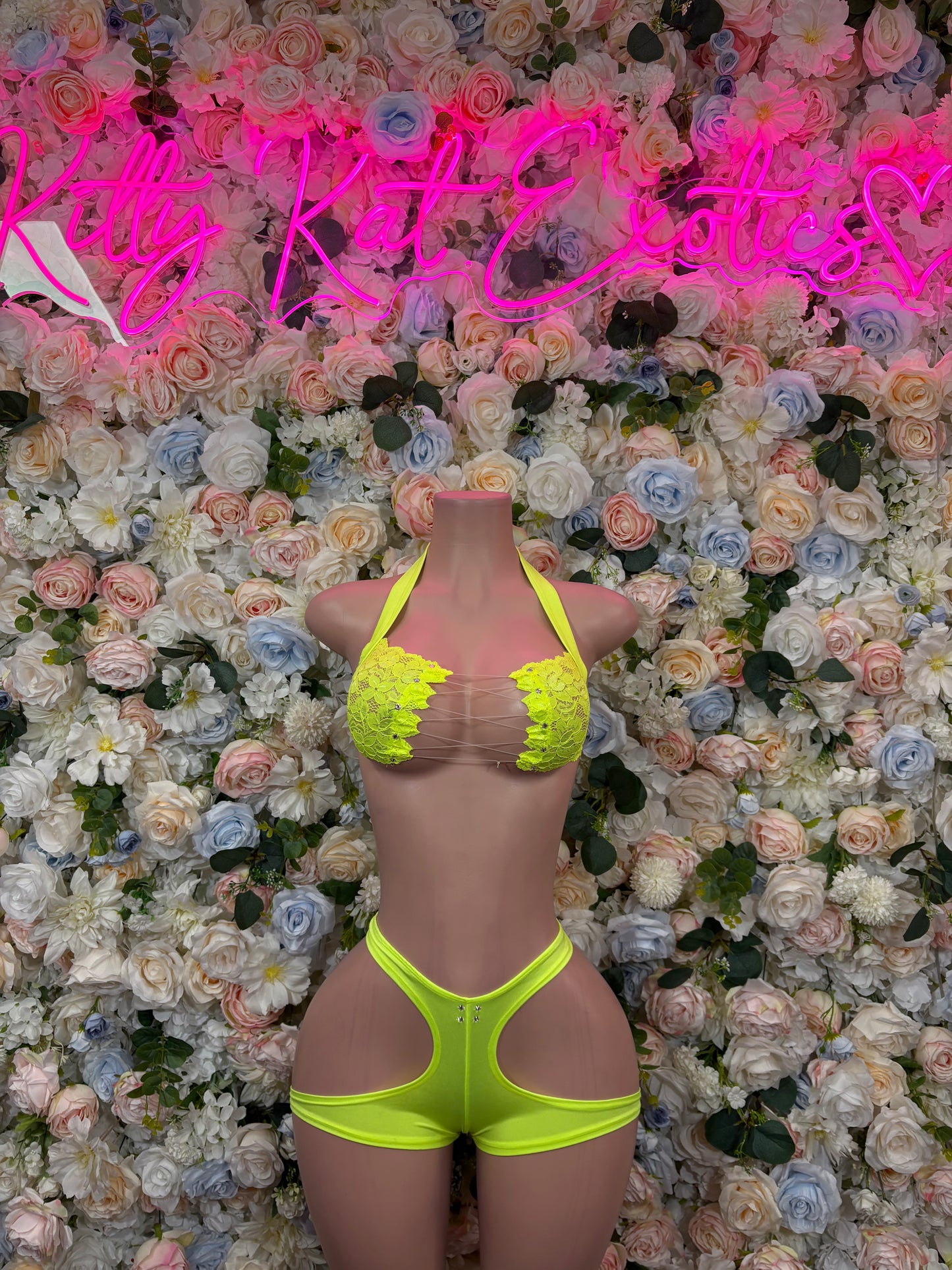 Women’s Festival Clothing Neon  Two Piece Set Ravewear –  Dancewear Outfit