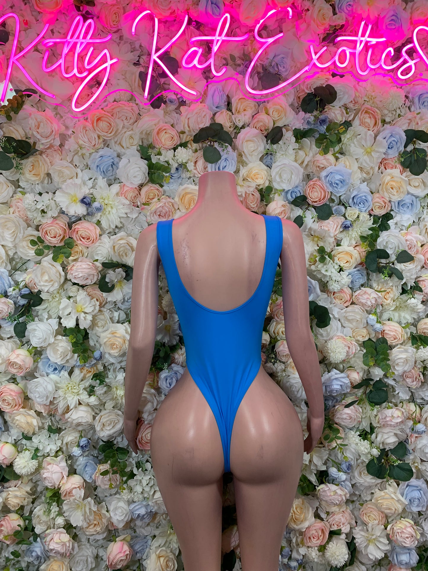 Blue One Piece Rave Outfit, Rave Festival Wear