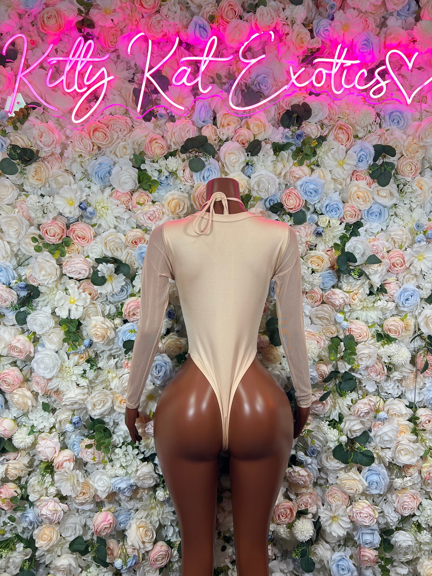 Champagne Gold Lace Criss Cross Cutout Bottlegirl  Bodysuit – Rave Festival Exotic Dance Clubwear