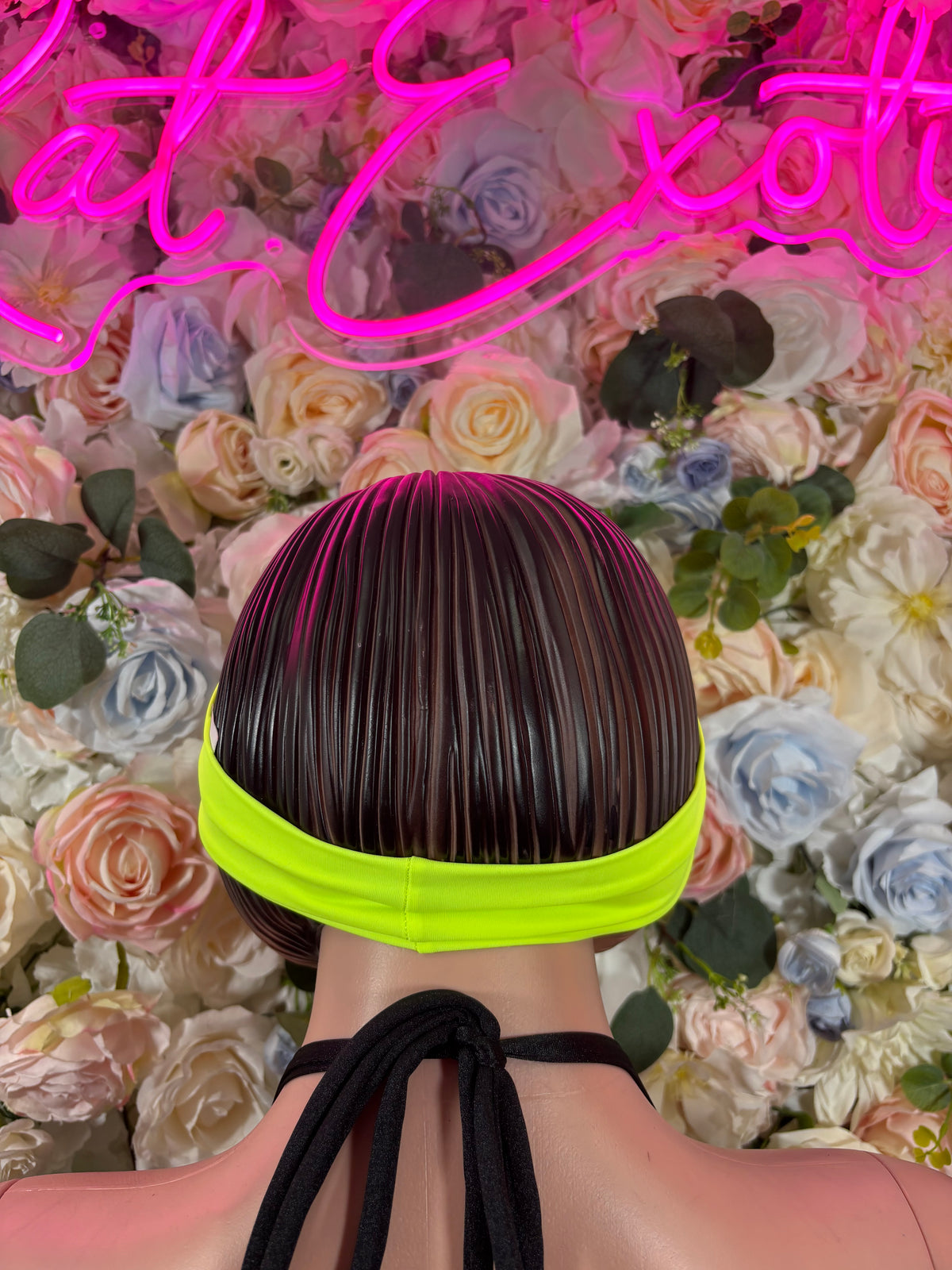 Rave Headband, Neon Festival Hair Accessory, Stretch Spandex Head Wrap, EDM Outfit Accessory, 90s Clubwear Headband