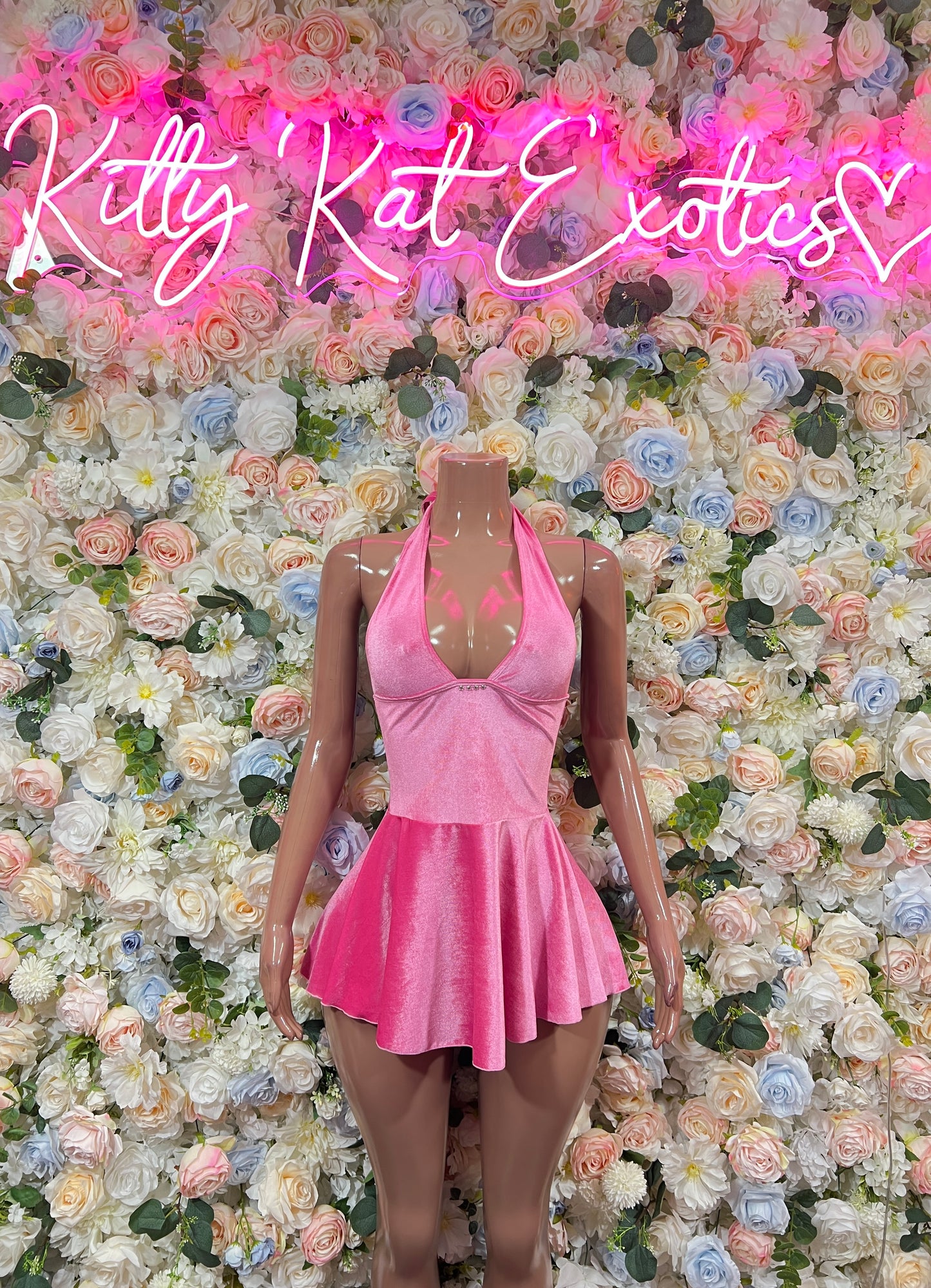 Women’s Dress Pink Velvet  Dancewear
