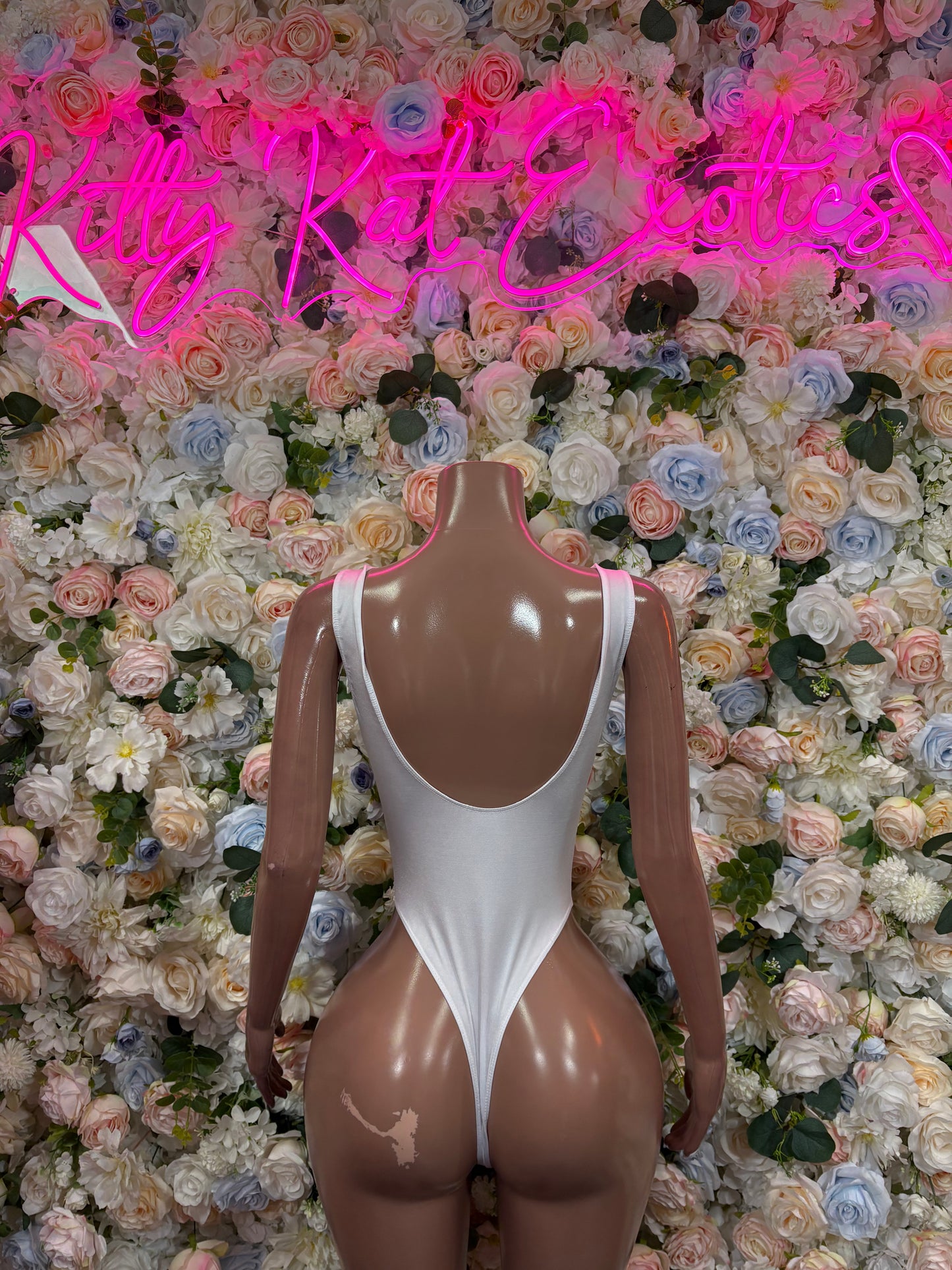 White Bodysuit Women | Sexy Rave Festival Outfit, Bottle Service Clubwear, One Piece Dancewear for Strippers & Festival Goers