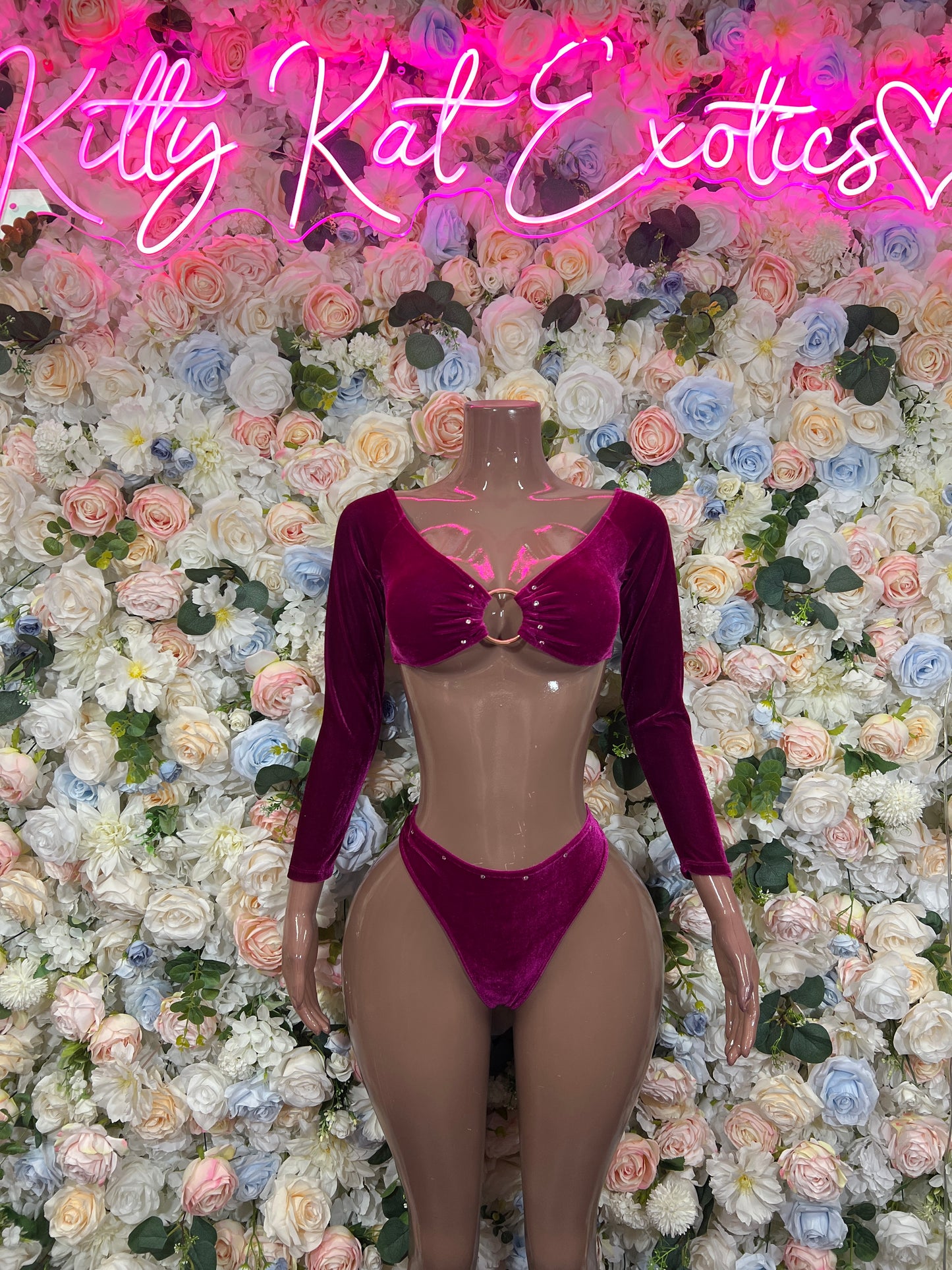 Burgundy Two Piece Festival Dancer Wear