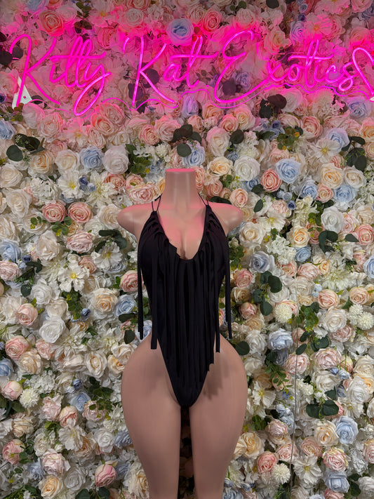 Bartender Bodysuit One Piece -  Black  -  Rave Outfit - Sexy Festival Outfit, Clubwear, Performance Costume, EDM Party Rave Outfit