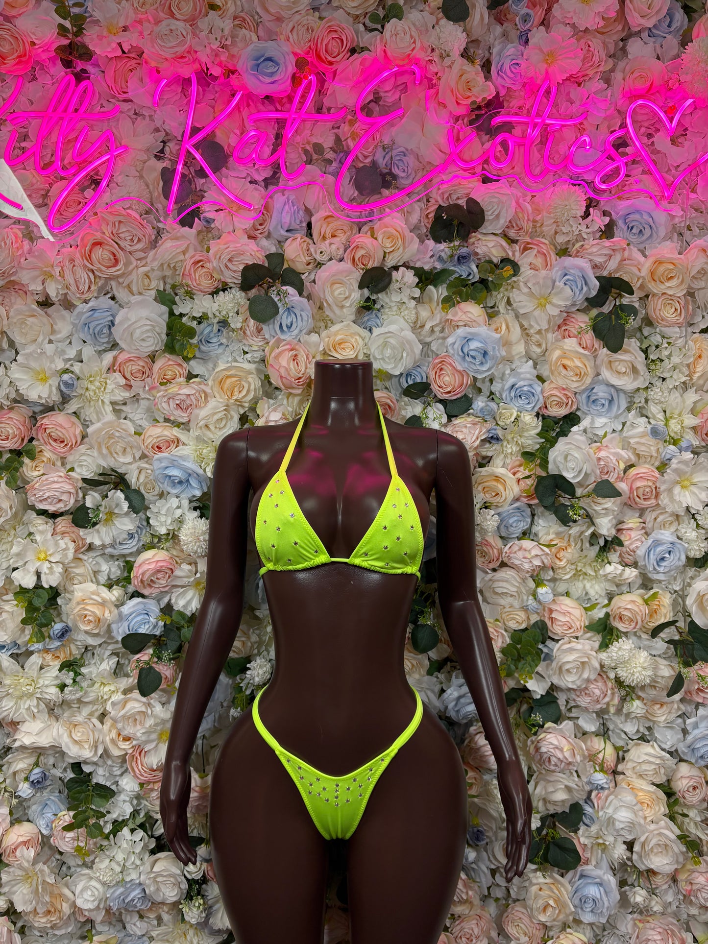 Women’s Bikini Neon Two Piece Set Ravewear –  Dancewear Outfit