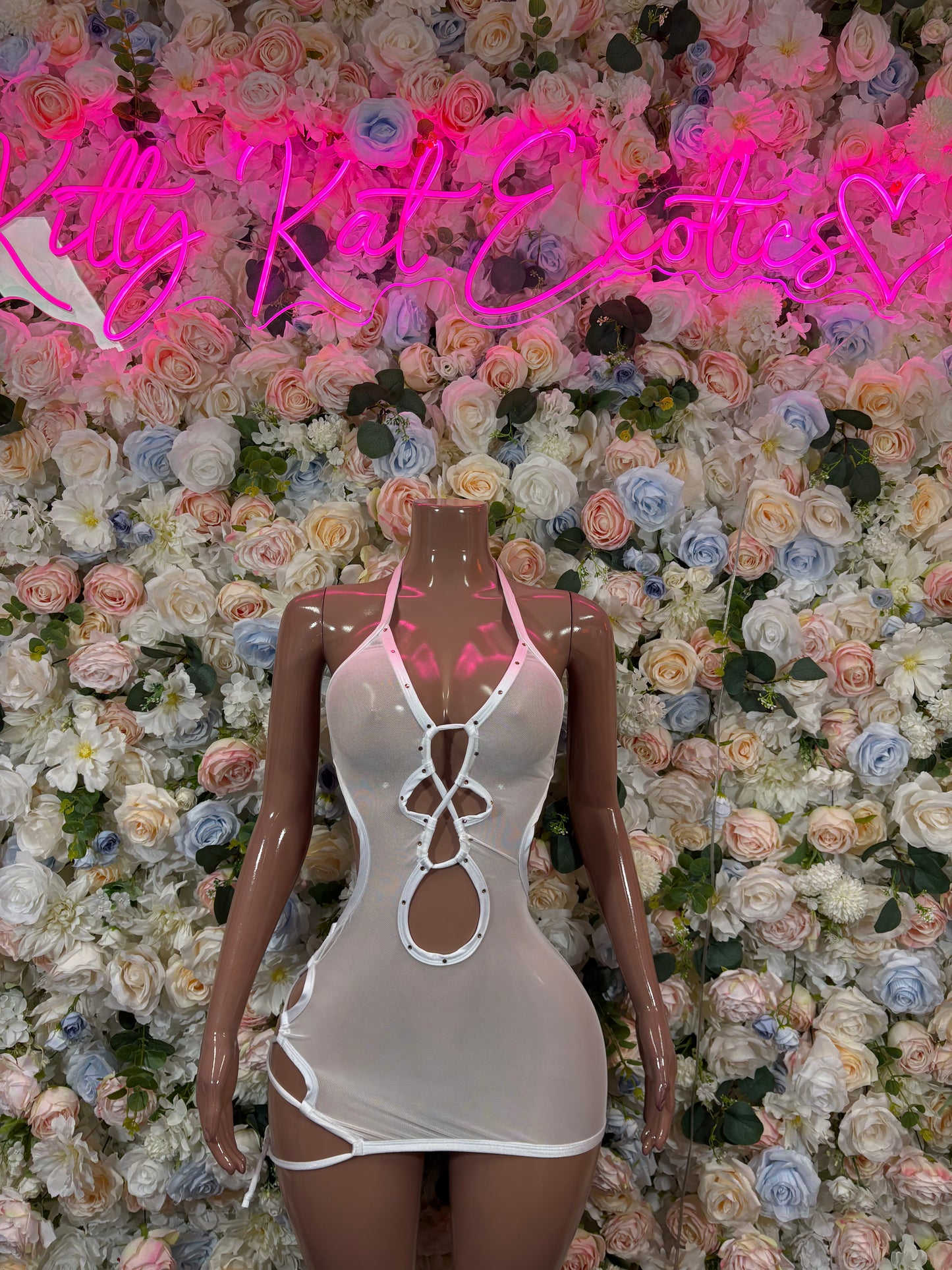 Exotic Dancewear Outfit White Dress Clubwear Festival Outfit EDM Party Dress Sexy White Bodycon Womens Dress