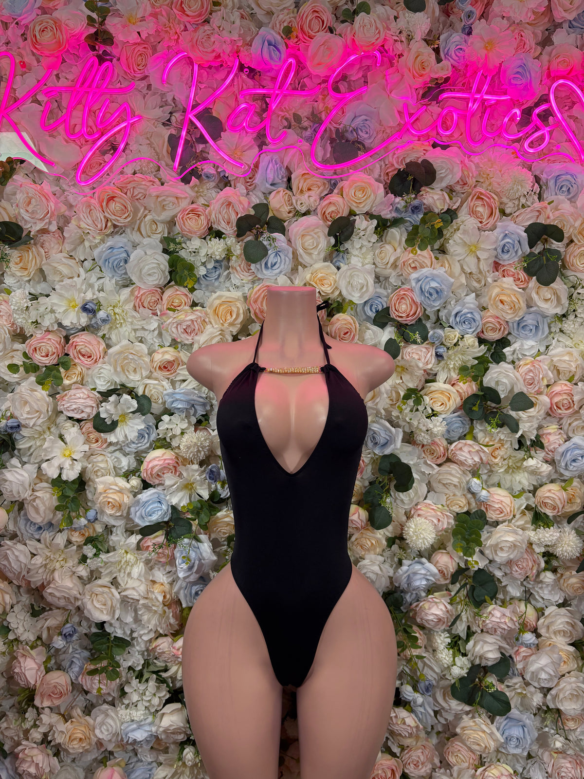 Black Bodysuit, Rave Outfit, Festival One Piece,Bottle girl, Clubwear, Exotic Dancewear