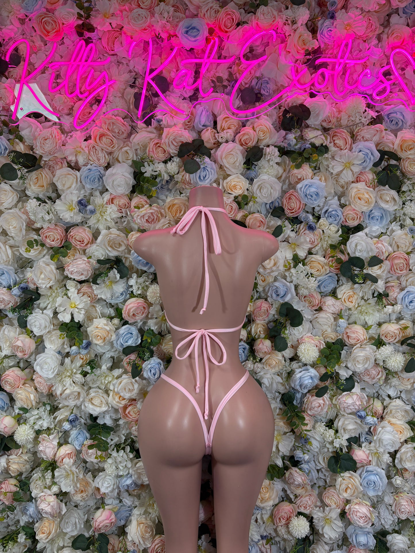 Pink Two Piece Bikini set – Rave outfit, rave wear costume, pole dance lingerie, festival bikini