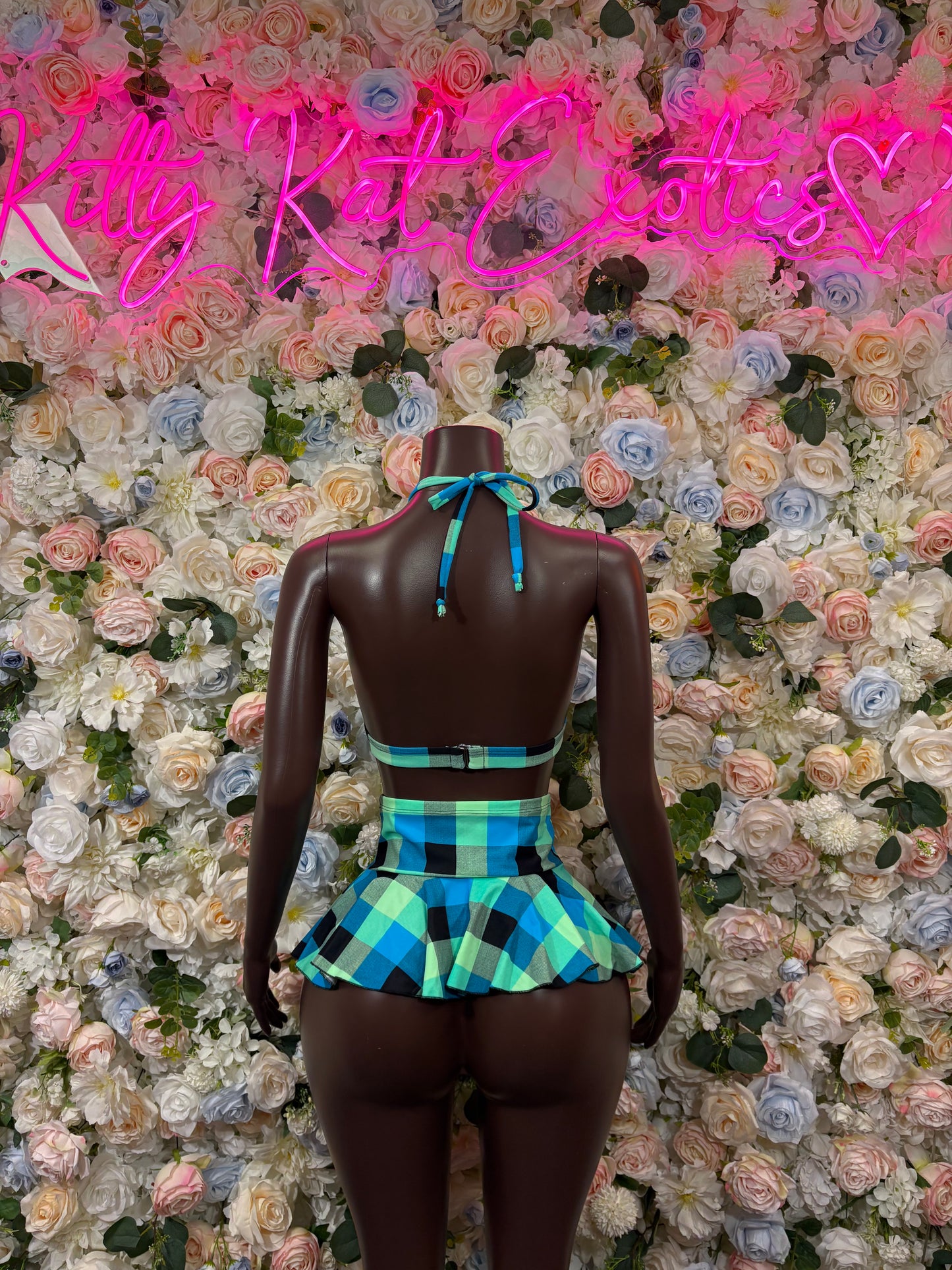 School Girl Skirt Set Rave Outfit  Festival Two Piece