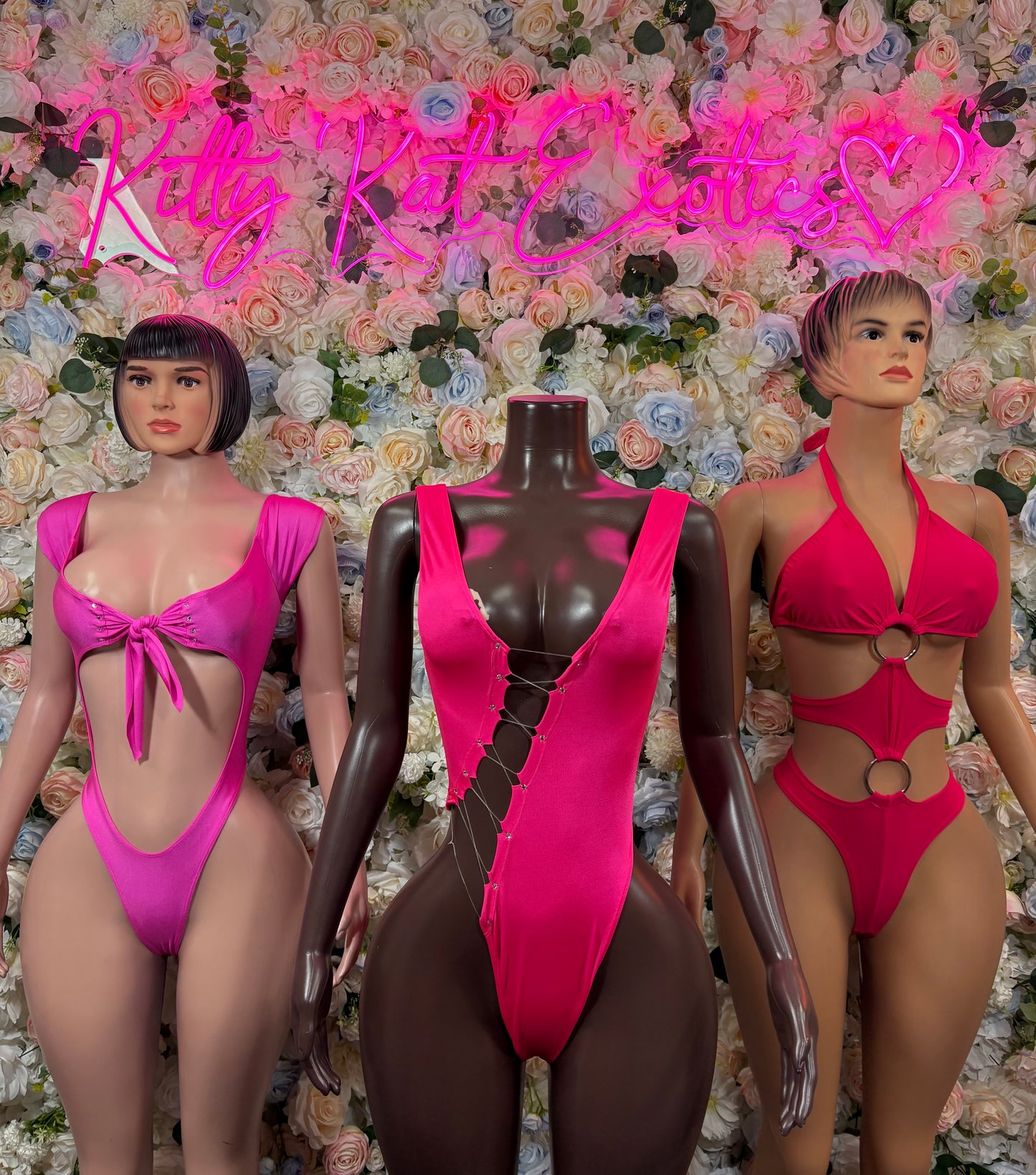 Pink Bodysuit Exotic Dancewear