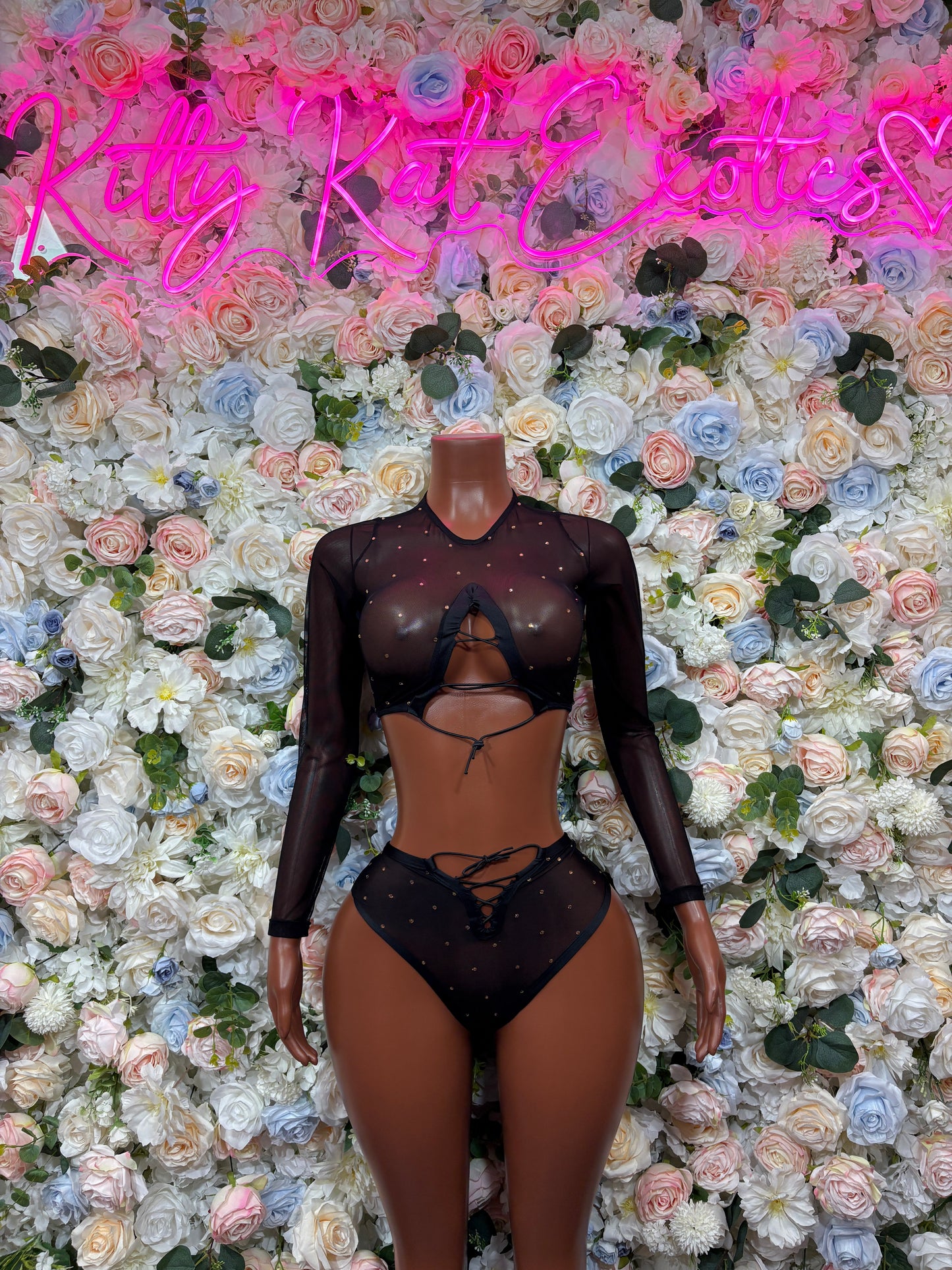 Black Two Piece Set Festival Outfit Dancewear Clubwear Ravewear