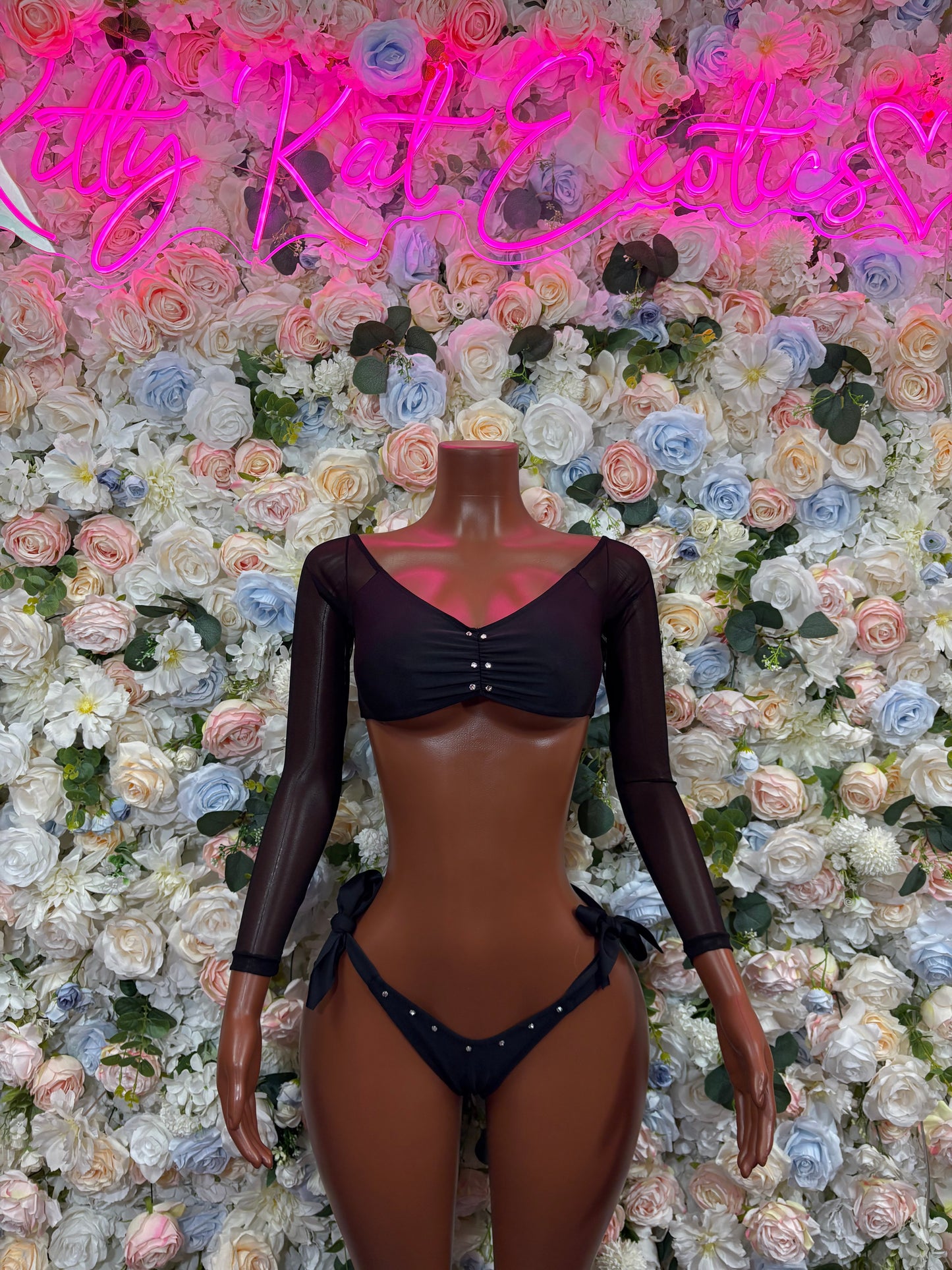 Ravewear Black Two Piece Set Festival Outfit Dancewear Clubwear