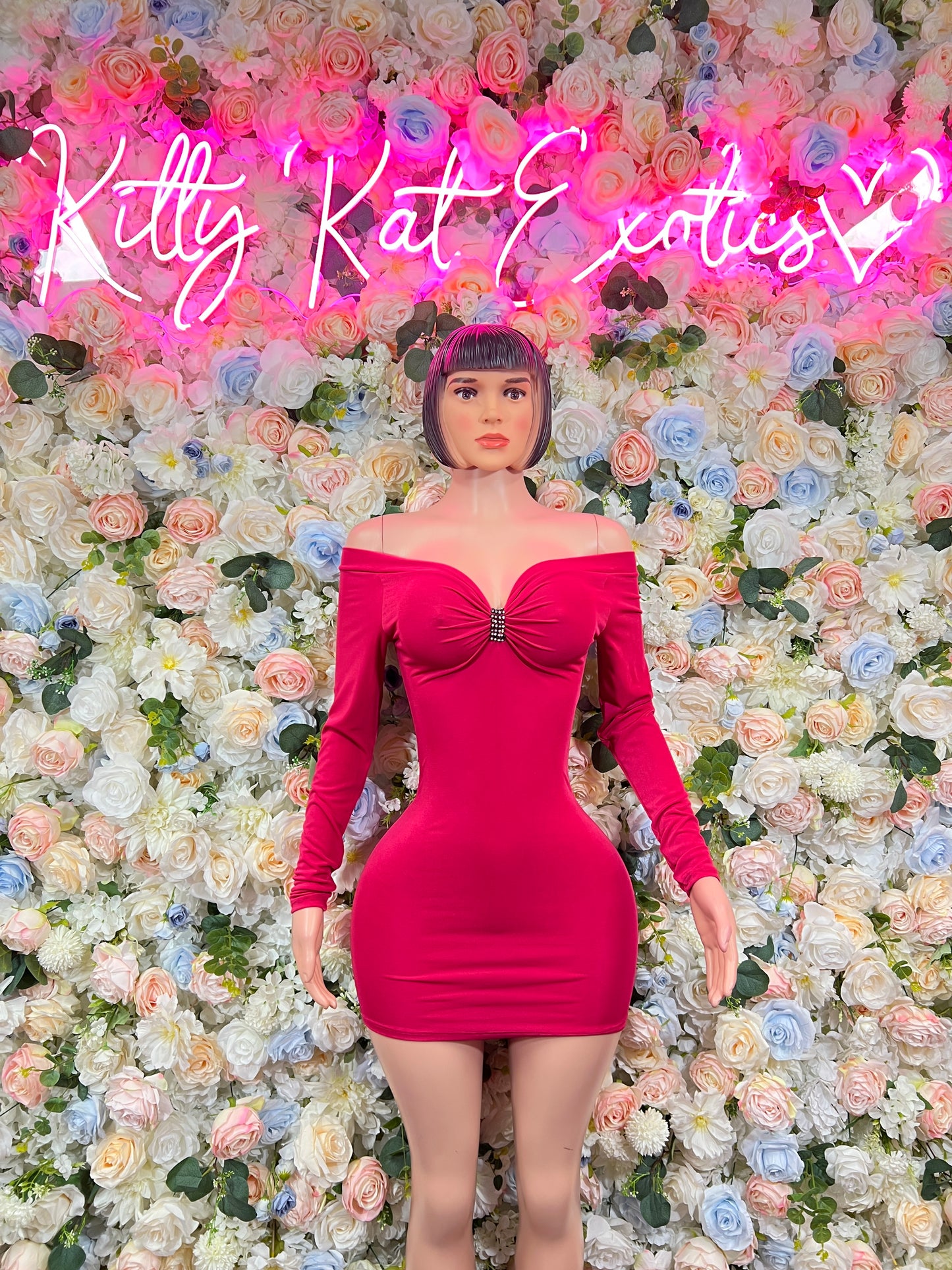 Valentines Women’s Dress Pink Dress Exotic Dancewear, Party Outfit Dinner Dress