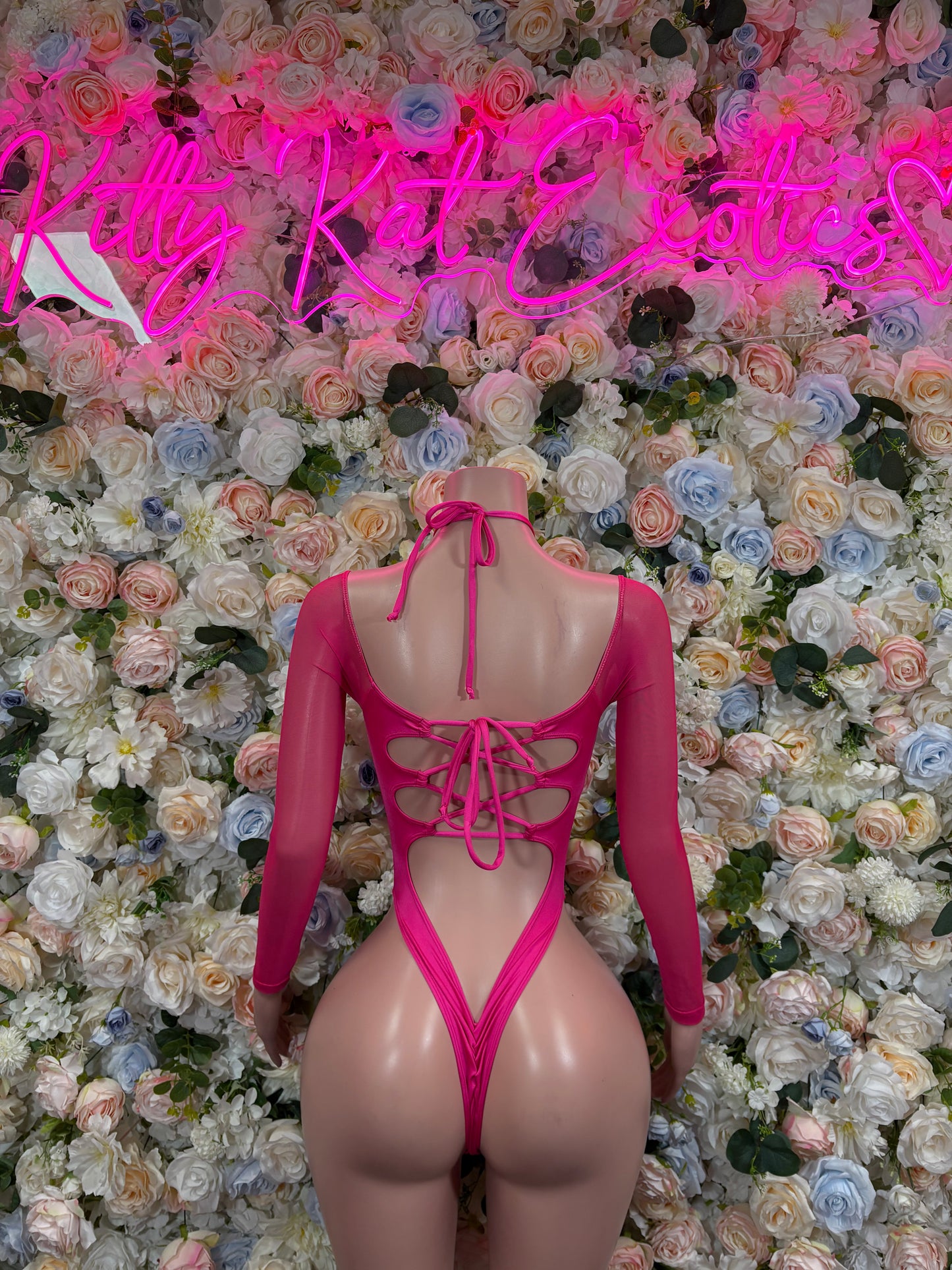 Bottlegirl Outfit One-Piece Pink Bodysuit   Bartender  | Exotic Dancewear Festival wear