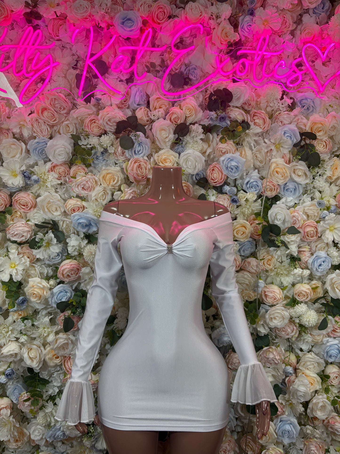 Exotic Dancewear Outfit White Dress Clubwear Festival Outfit EDM Party Dress Sexy White Bodycon Womens Dress