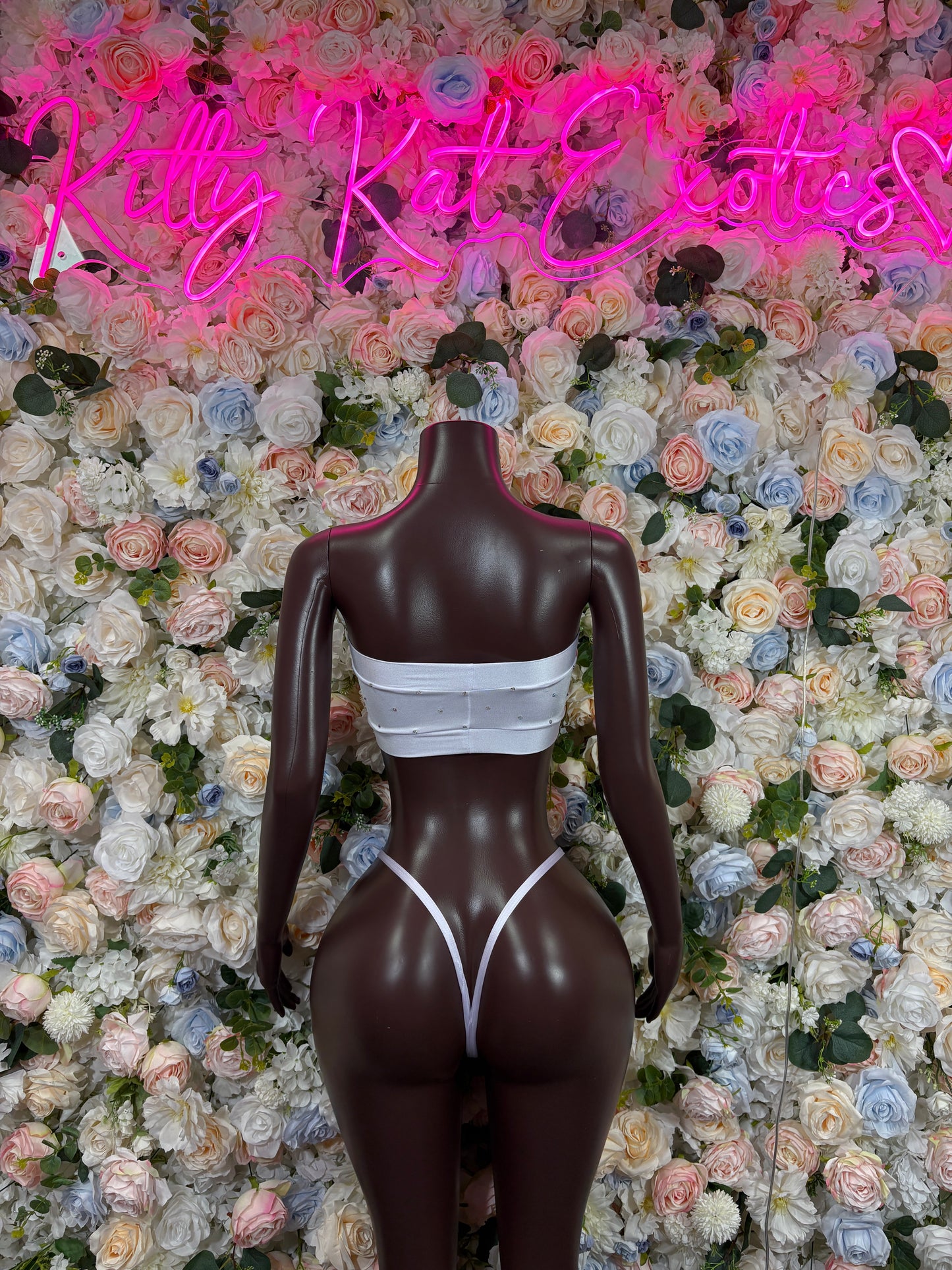 Summer Two-Piece White Bikini Set Rave Oufit– Exotic Dance & Rave wear Clothing