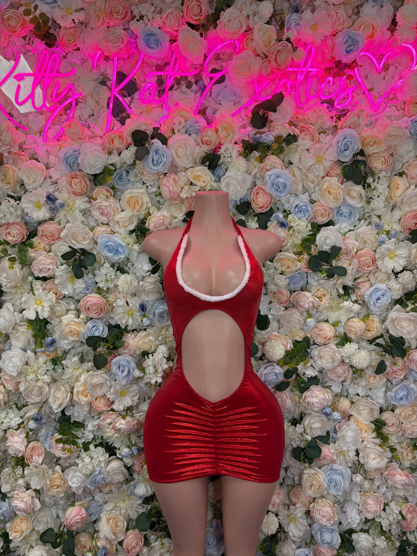 Christmas Naughty Santa Dress Women | Bottle Girl Bartender Outfit | Sexy Holiday Mini Dress