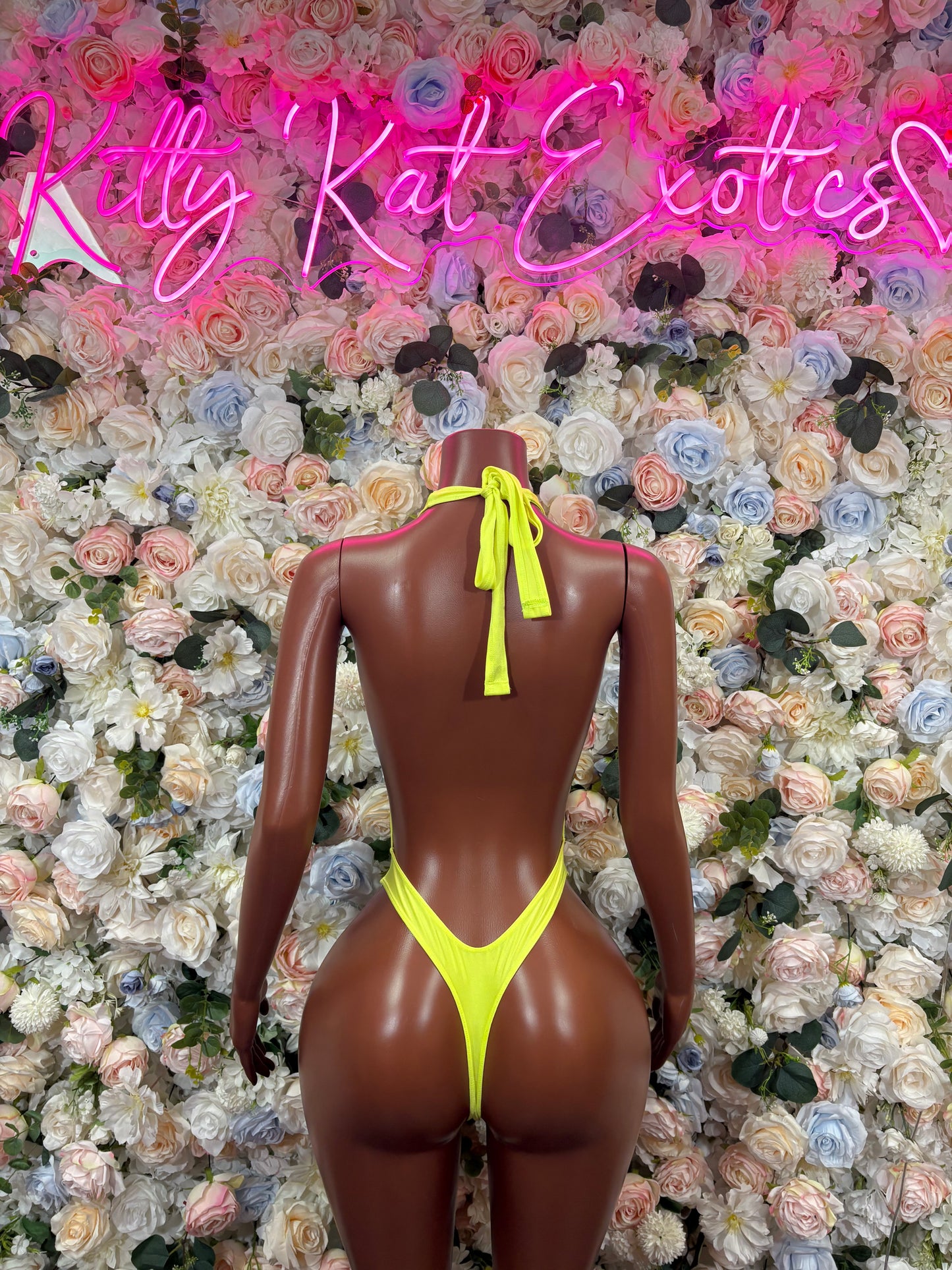 Exotic Dancewear One-Piece Bodysuit - Neon Green Raves, & Festival Clothing