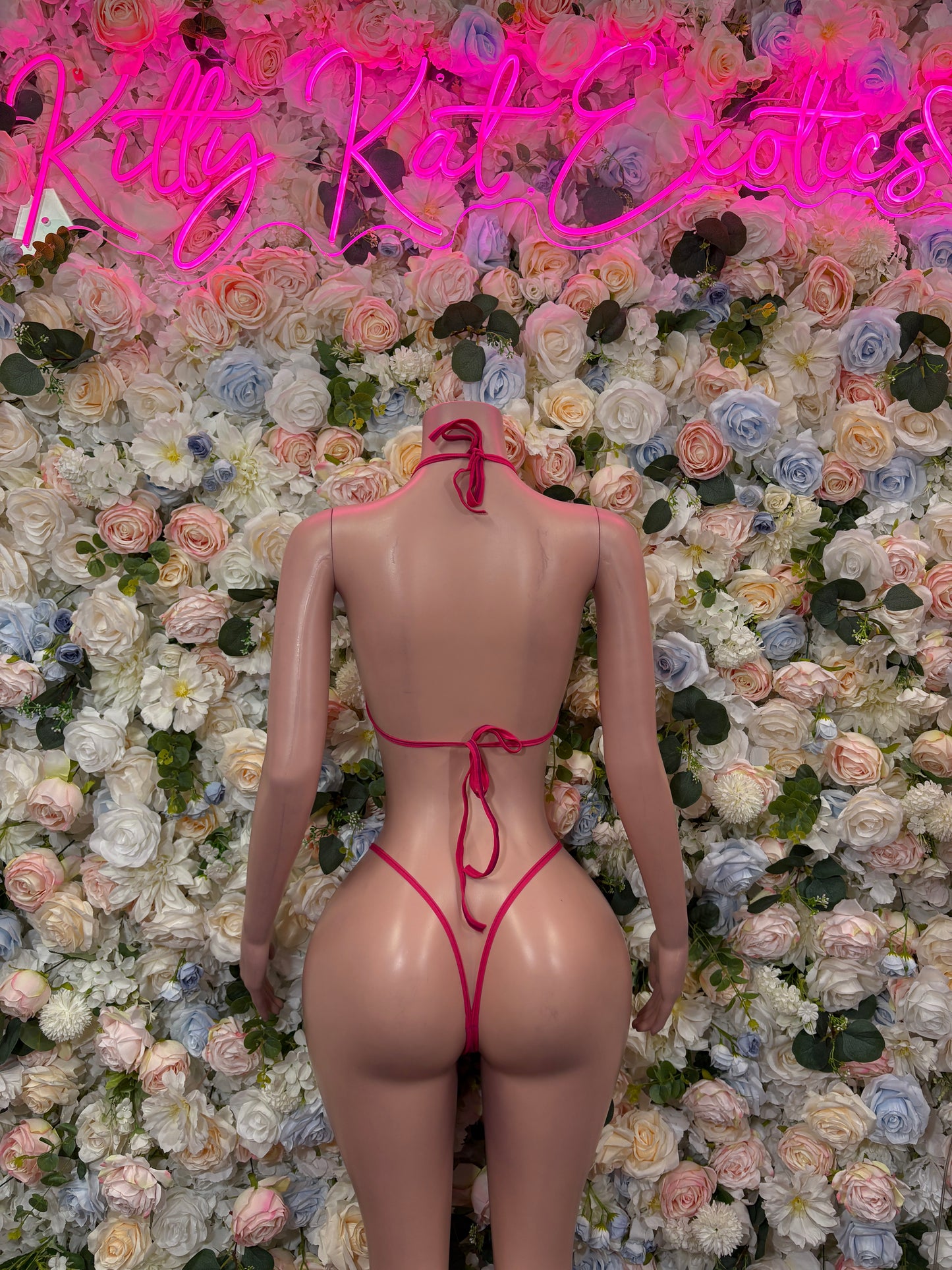 Pink Bikini Swimwear - Two Piece Set Exotic Dancewear Rave Festival Outfit