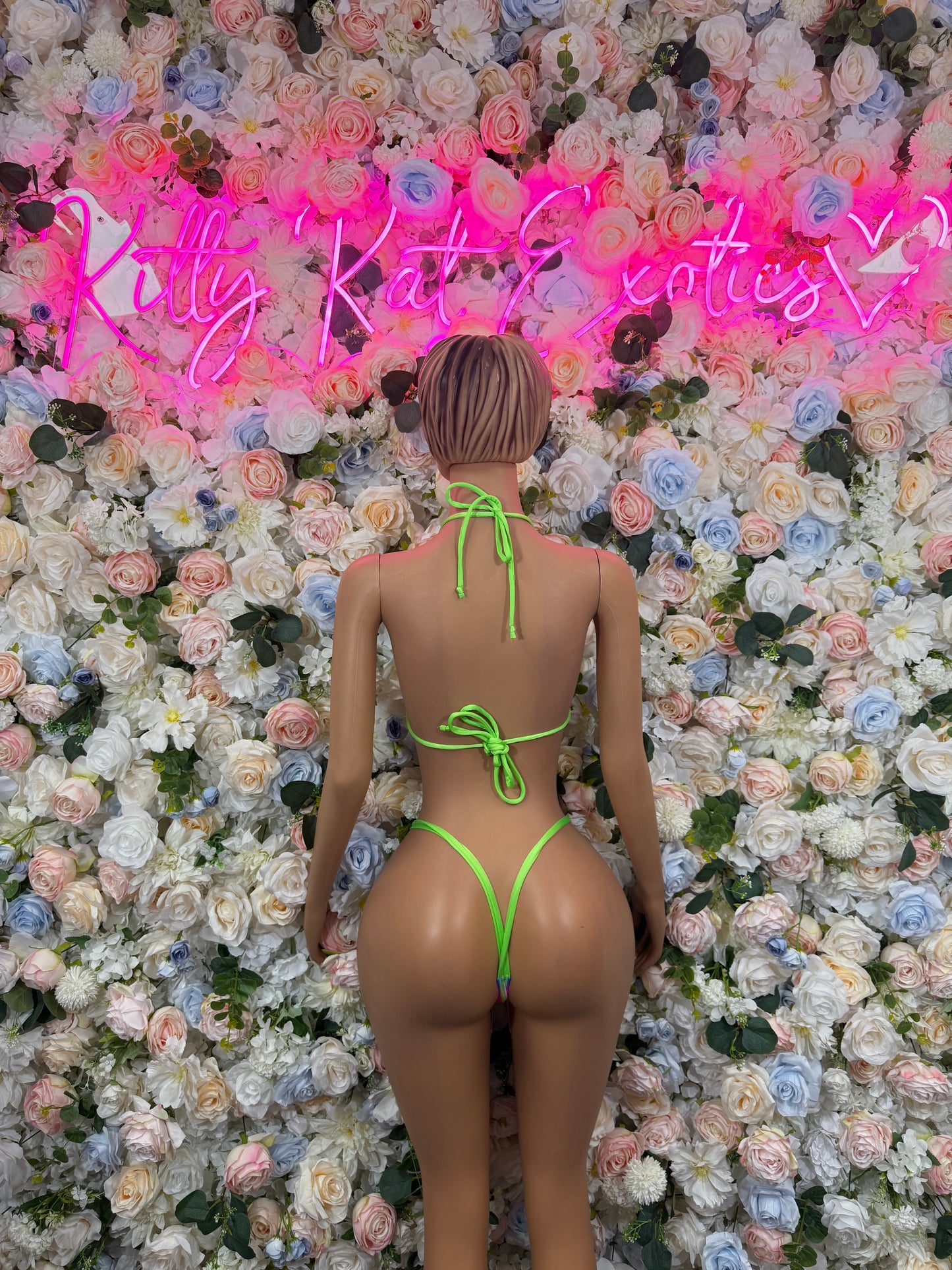 Festival Outfit Two Piece Bikini Set – Multicolor Rave Costume for Women, Exotic Dancewear, EDM Music Festival Clothing, Party Performance Outfit