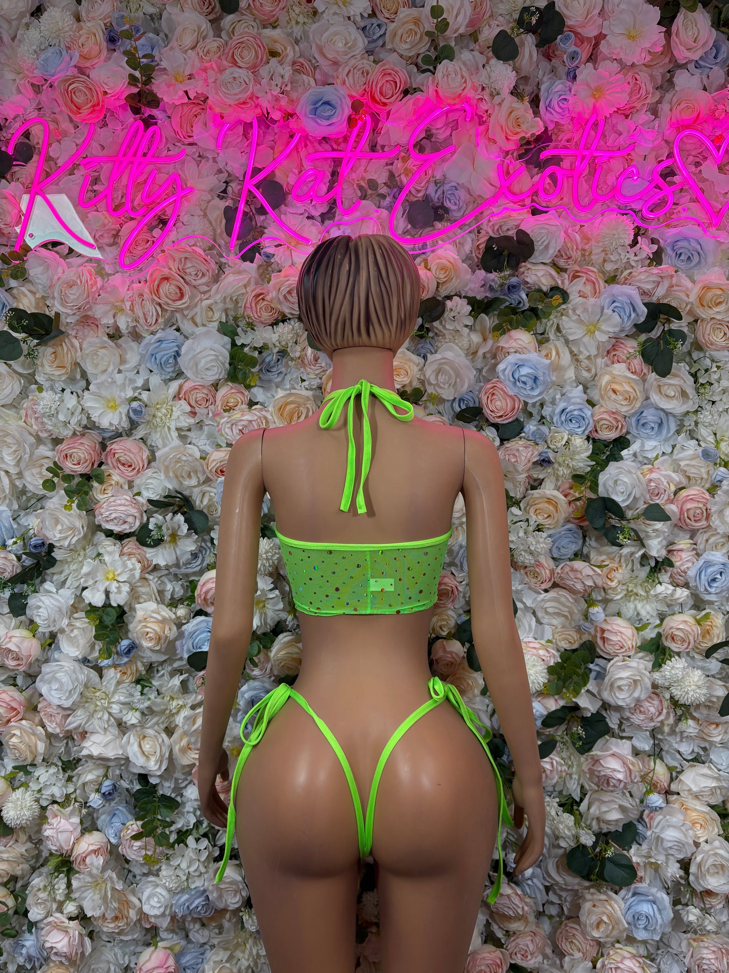 Ravewear Bodysuit Neon Green Two-Piece