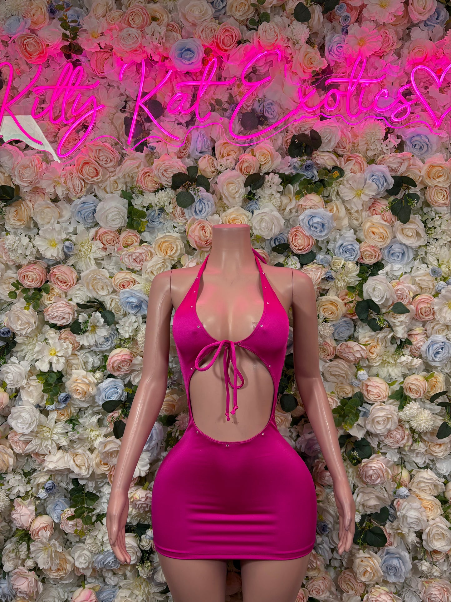 Women’s Coral Fishnet Dress Dancewear