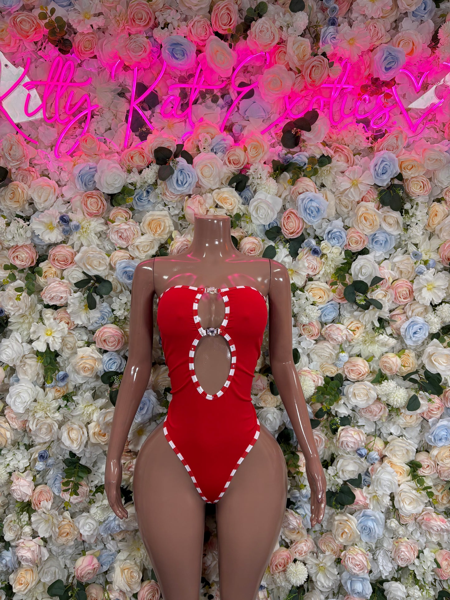 Christmas Costume One Piece Bodysuit Outfit – Holiday Bartender Dancewear Set for Holiday Parties