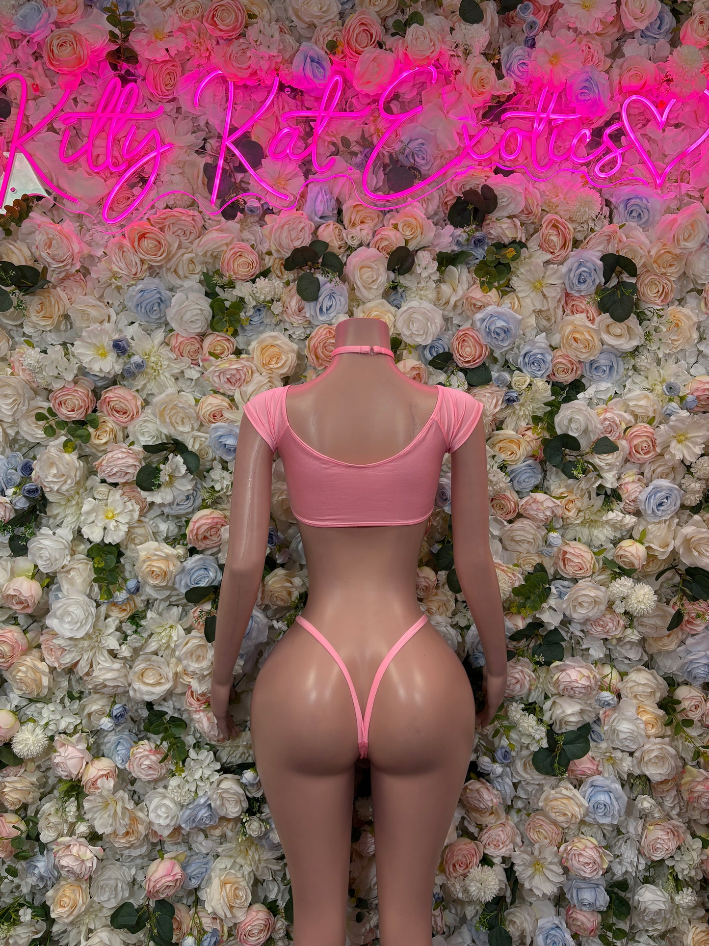 Baby Pink - Two Piece Exotic Dancewear Rave Festival Outfit