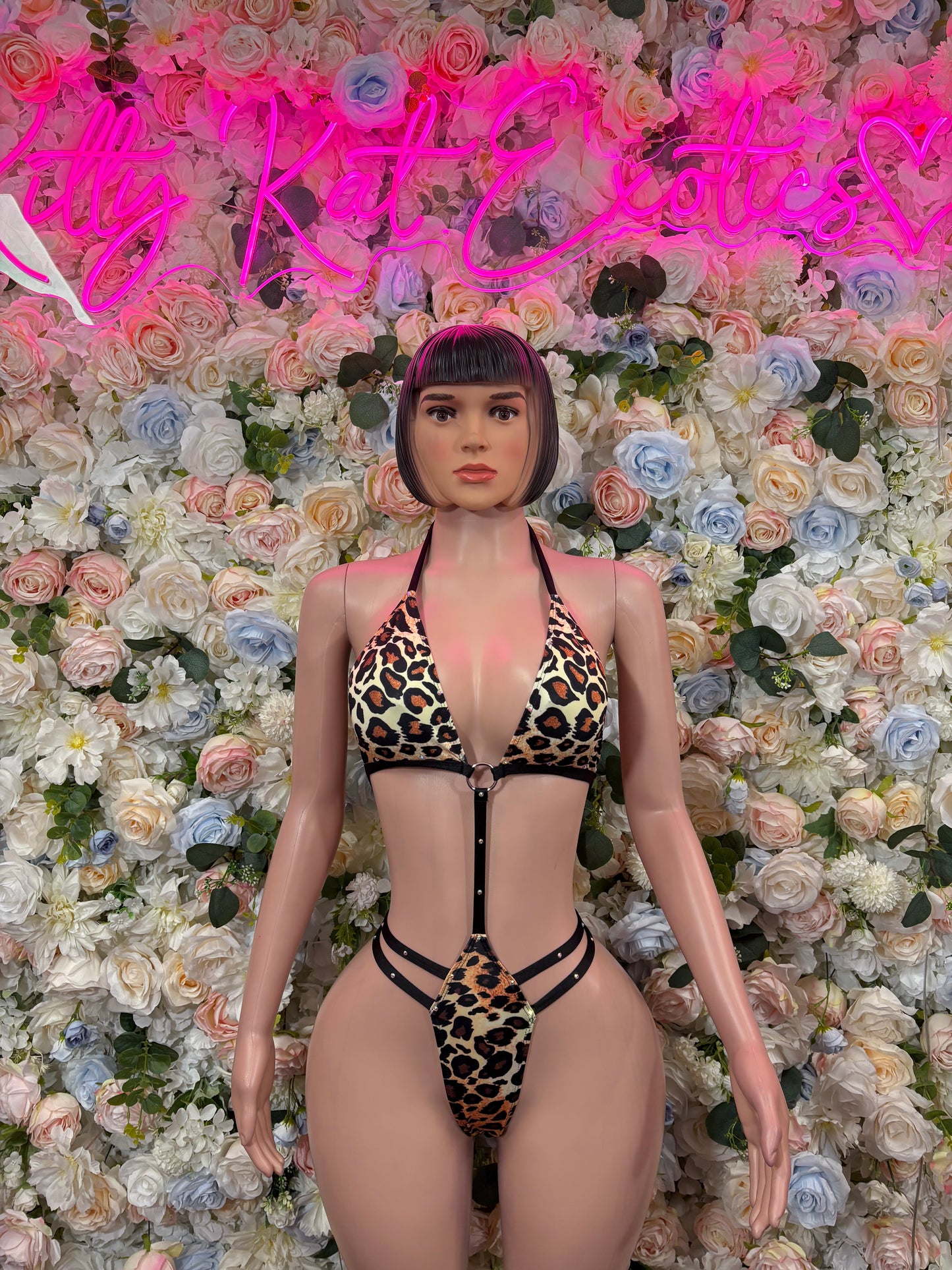 Leopard Print Exotic Festival Rave Bikini Set - Sexy Dancewear Bikini