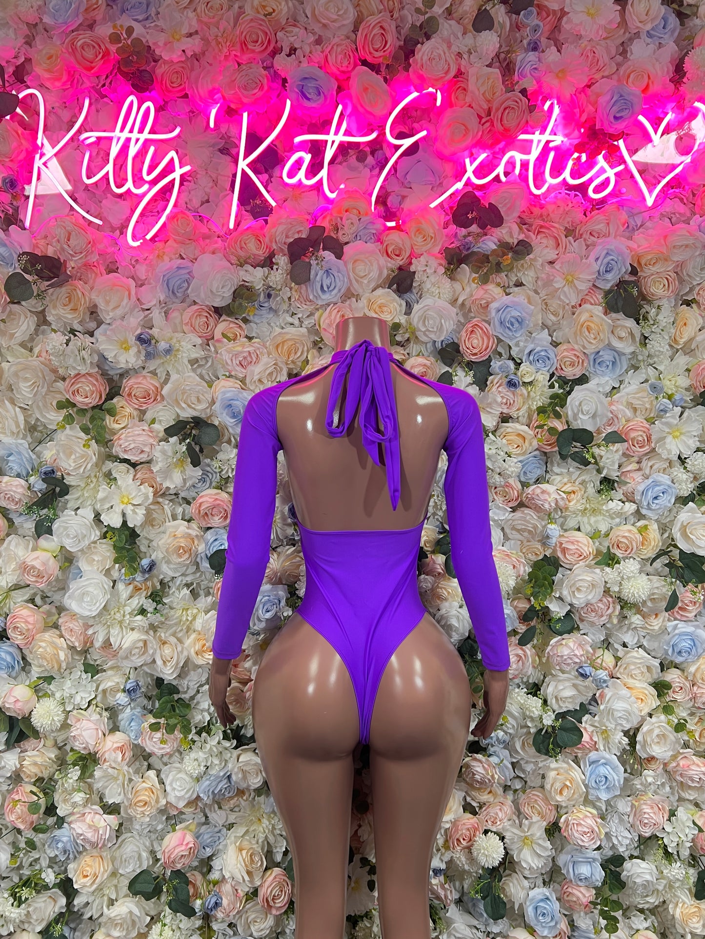 Bottlegirl - Exotic Dancewear Purple One Piece  - Rave Outfit  Sexy for Performers, Events, or Special Occasions