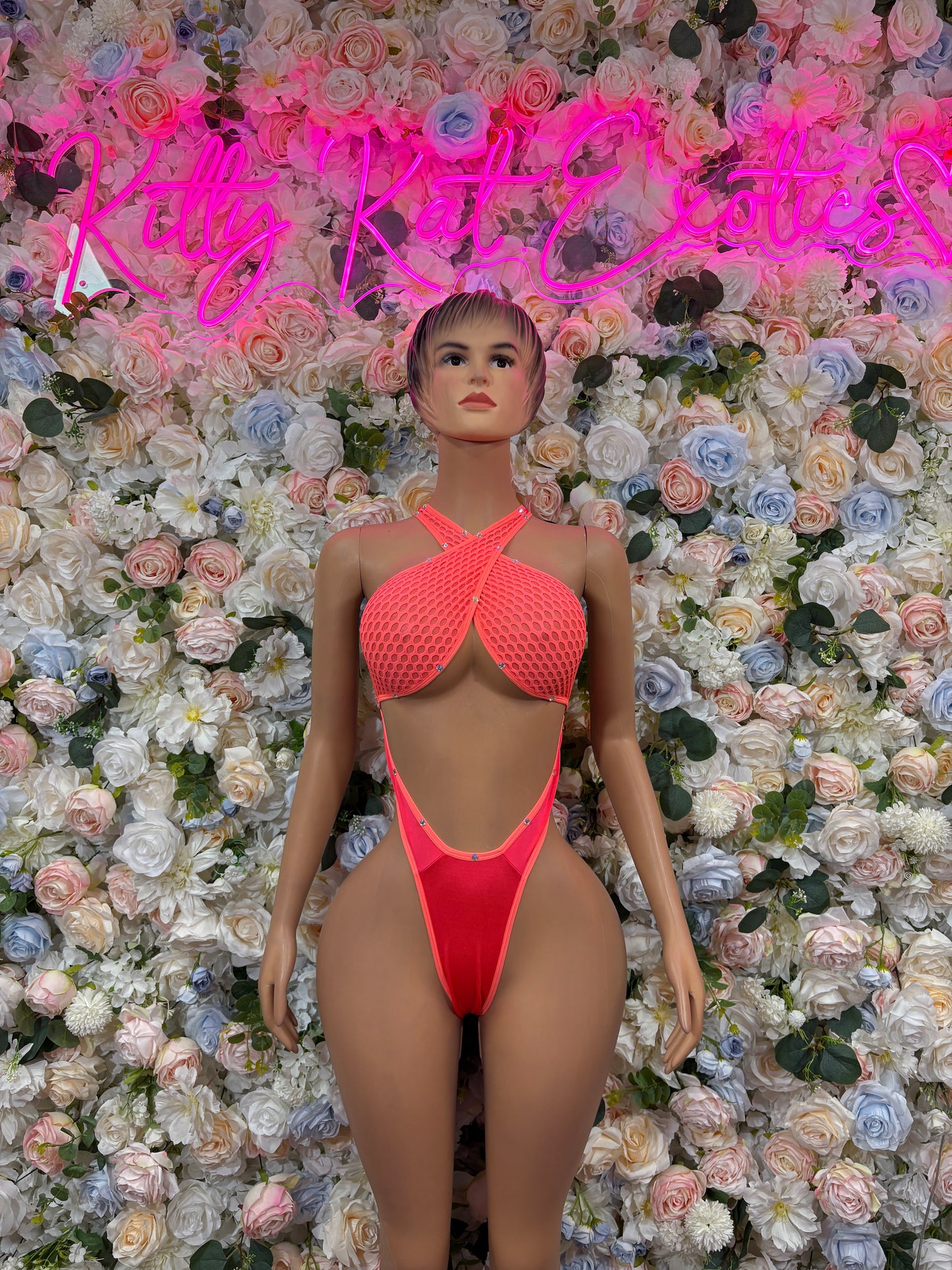 Coral Bodysuit - Exotic Dancewear for Performers, Raves, & Festival Clothing