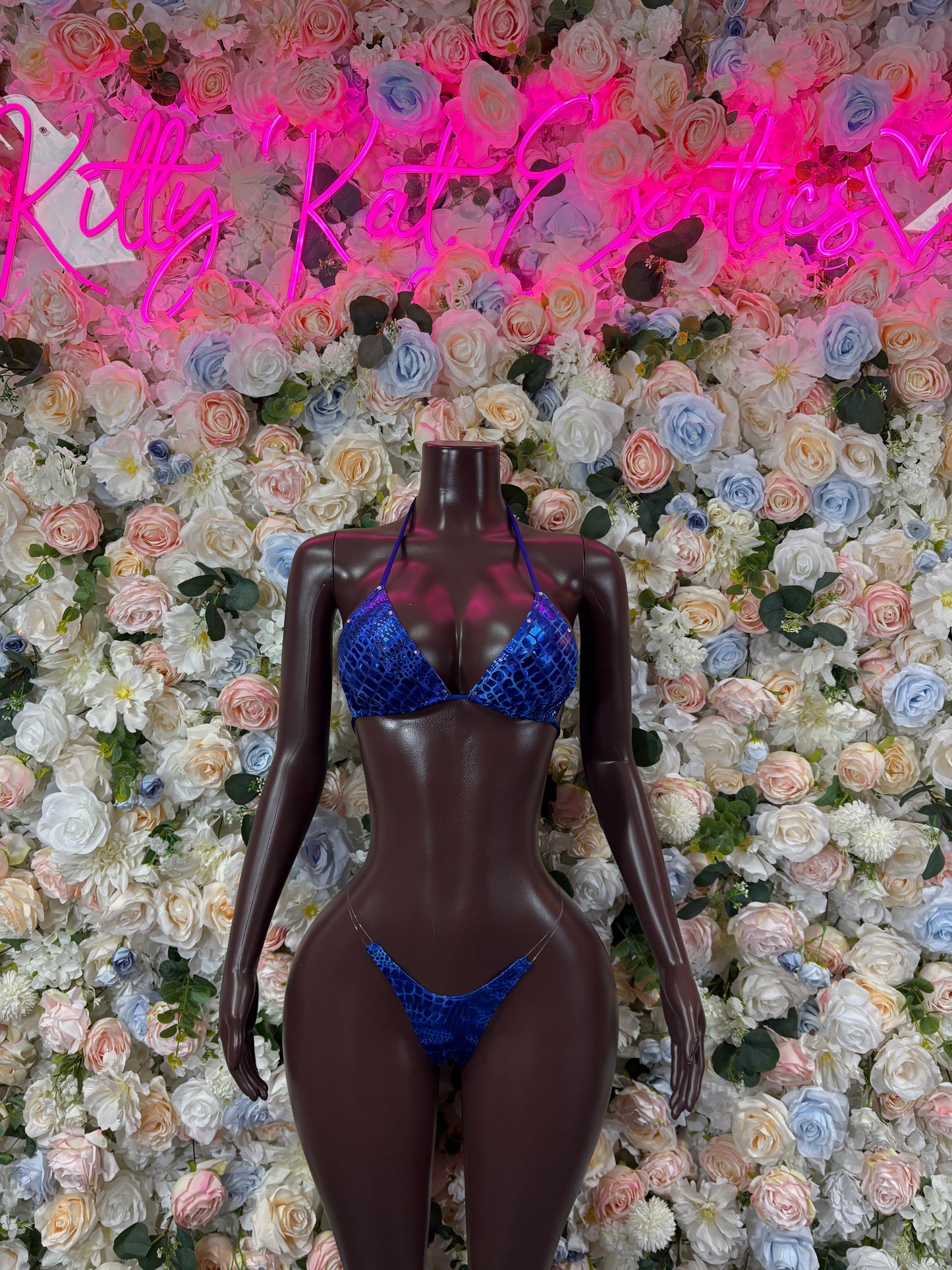 Ravewear Blue Snake Print Two Piece Festival Outfit Bottlegirl Bartender Bottlegirl Clubwear