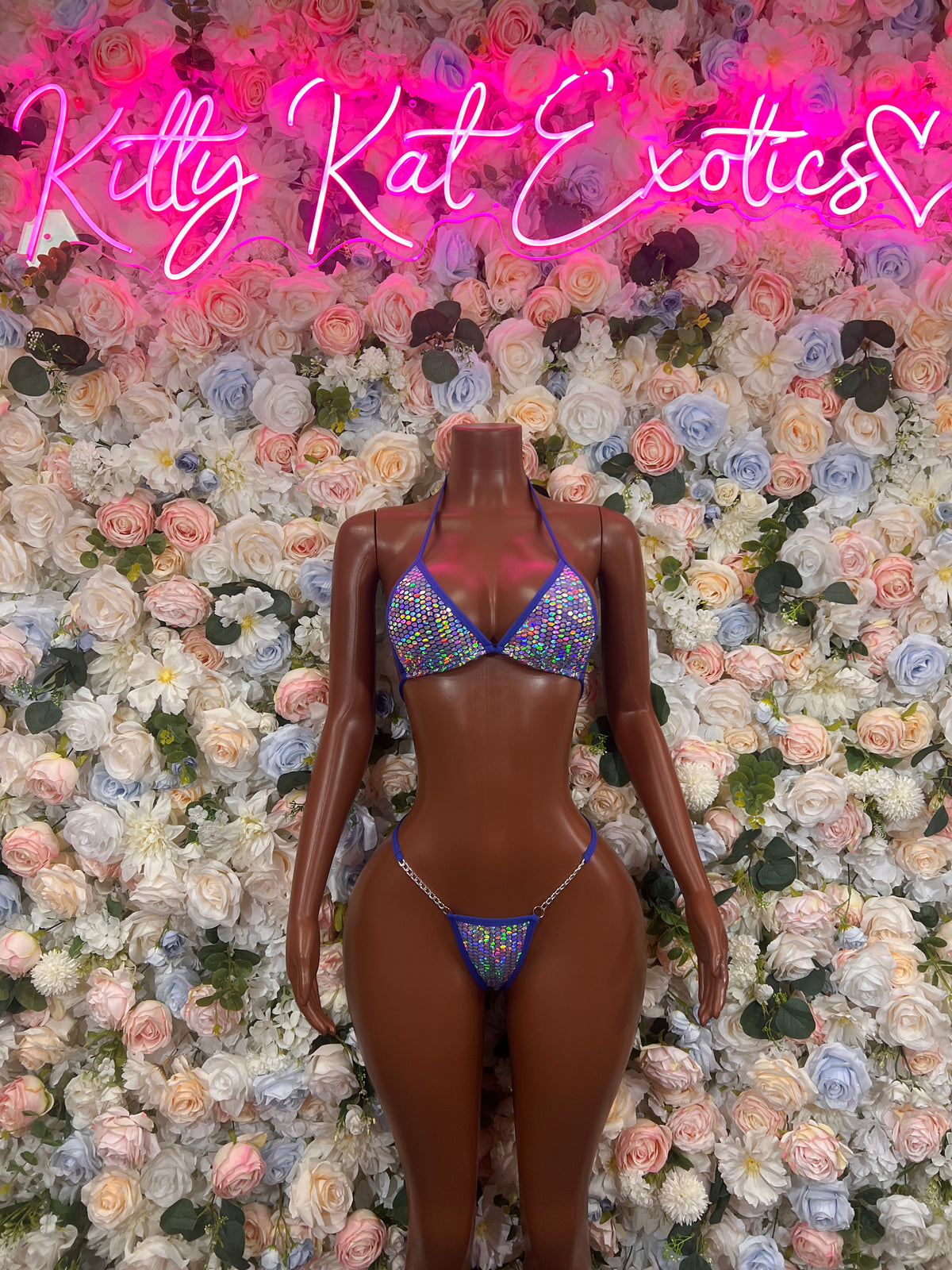 Blue Print Bikini: Exotic Dancewear Festival Outfit