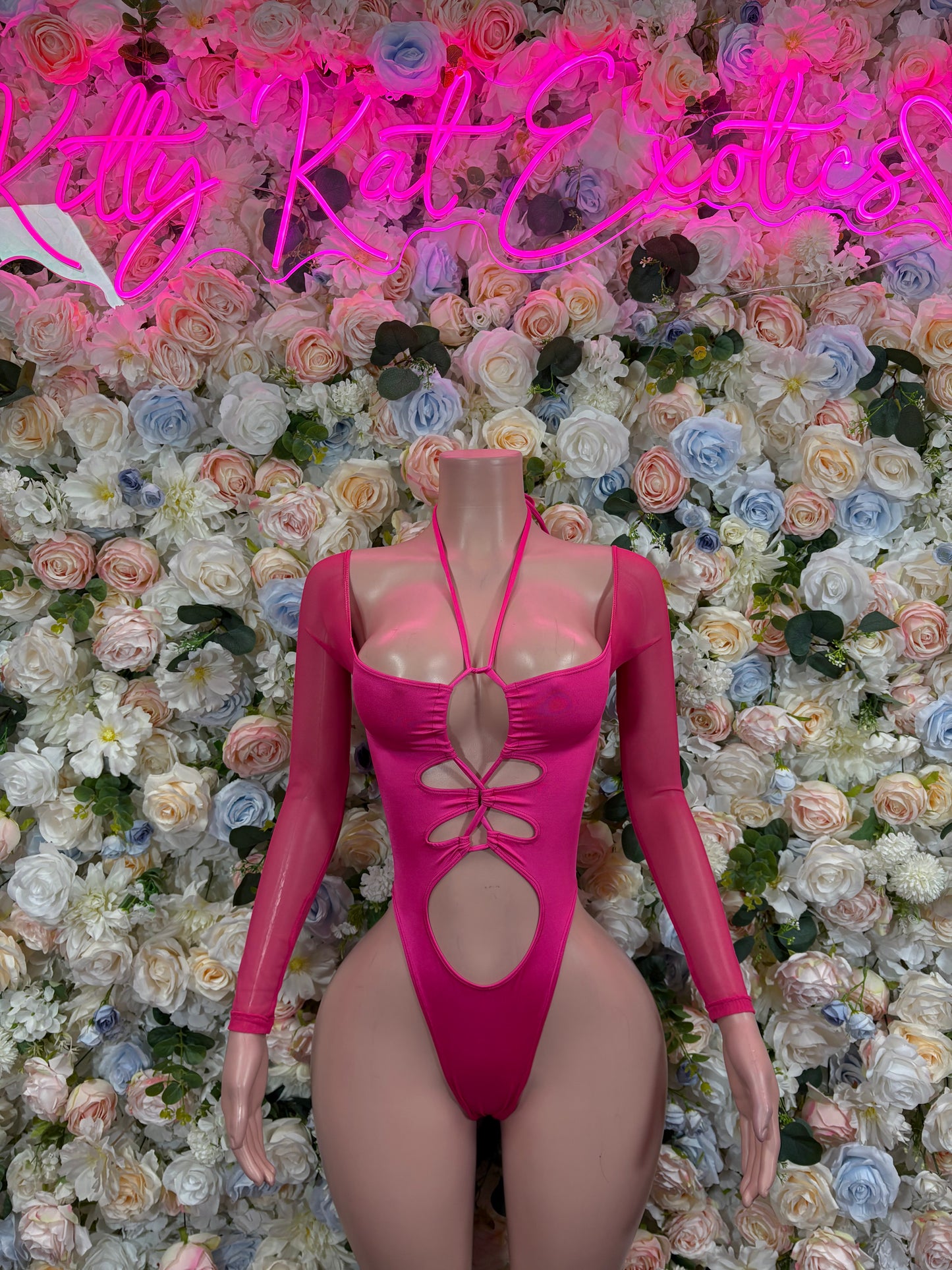 Bottlegirl Outfit One-Piece Pink Bodysuit   Bartender  | Exotic Dancewear Festival wear