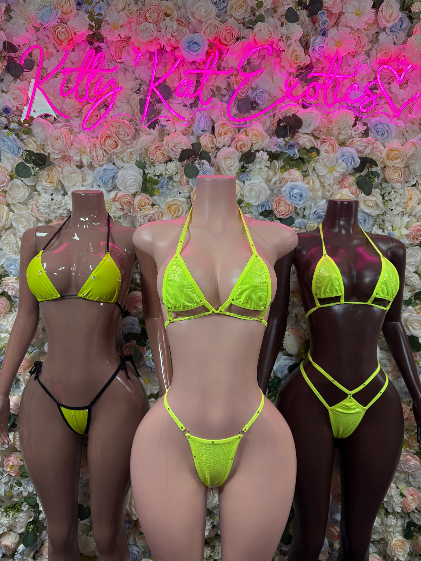 Swimwear Bikini Neon Two-Piece Set
