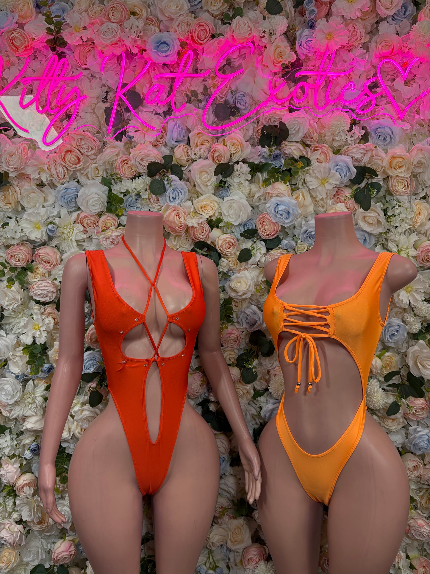 Women’s Bodysuit Orange One-Piece Bodysuit – Summer Festivals & Rave Wear Dancewear