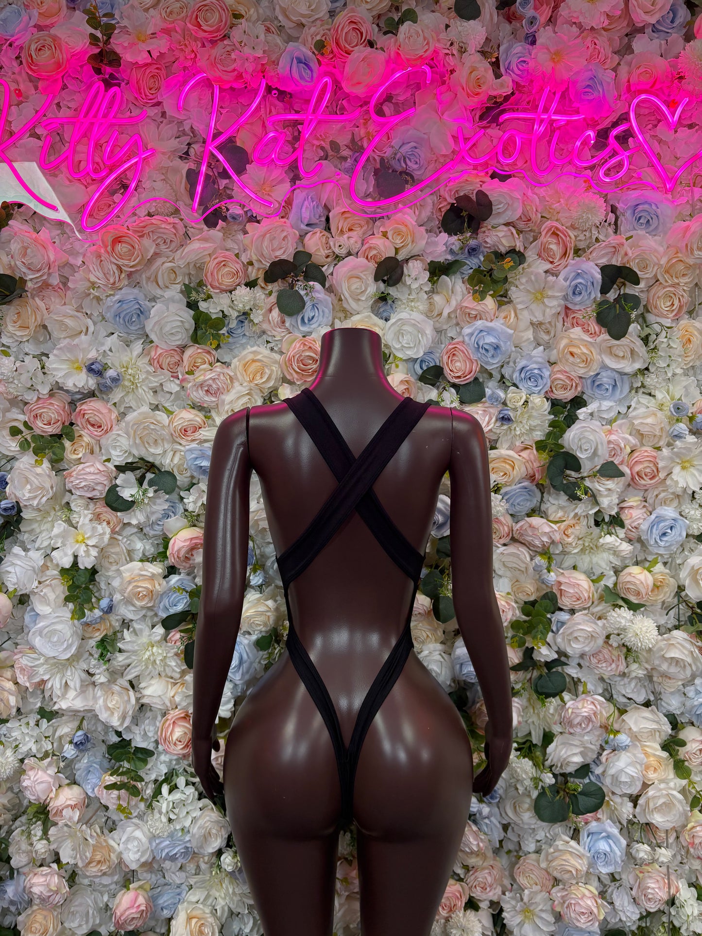 Black Bodysuit One-Piece Ravewear Bartender Outfit Clubwear