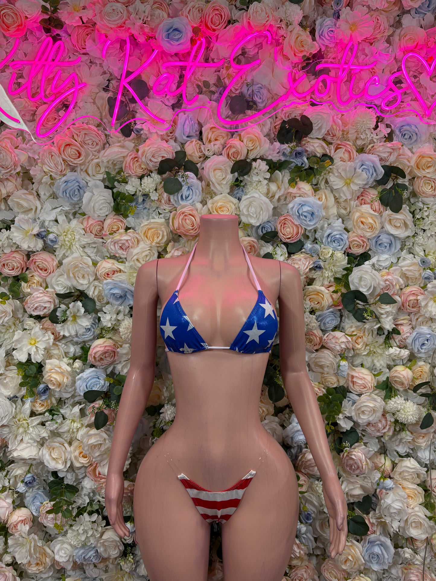 Memorial Day USA Flag Bikini – Patriotic Two-Piece Swimsuit, 4th of July Beachwear