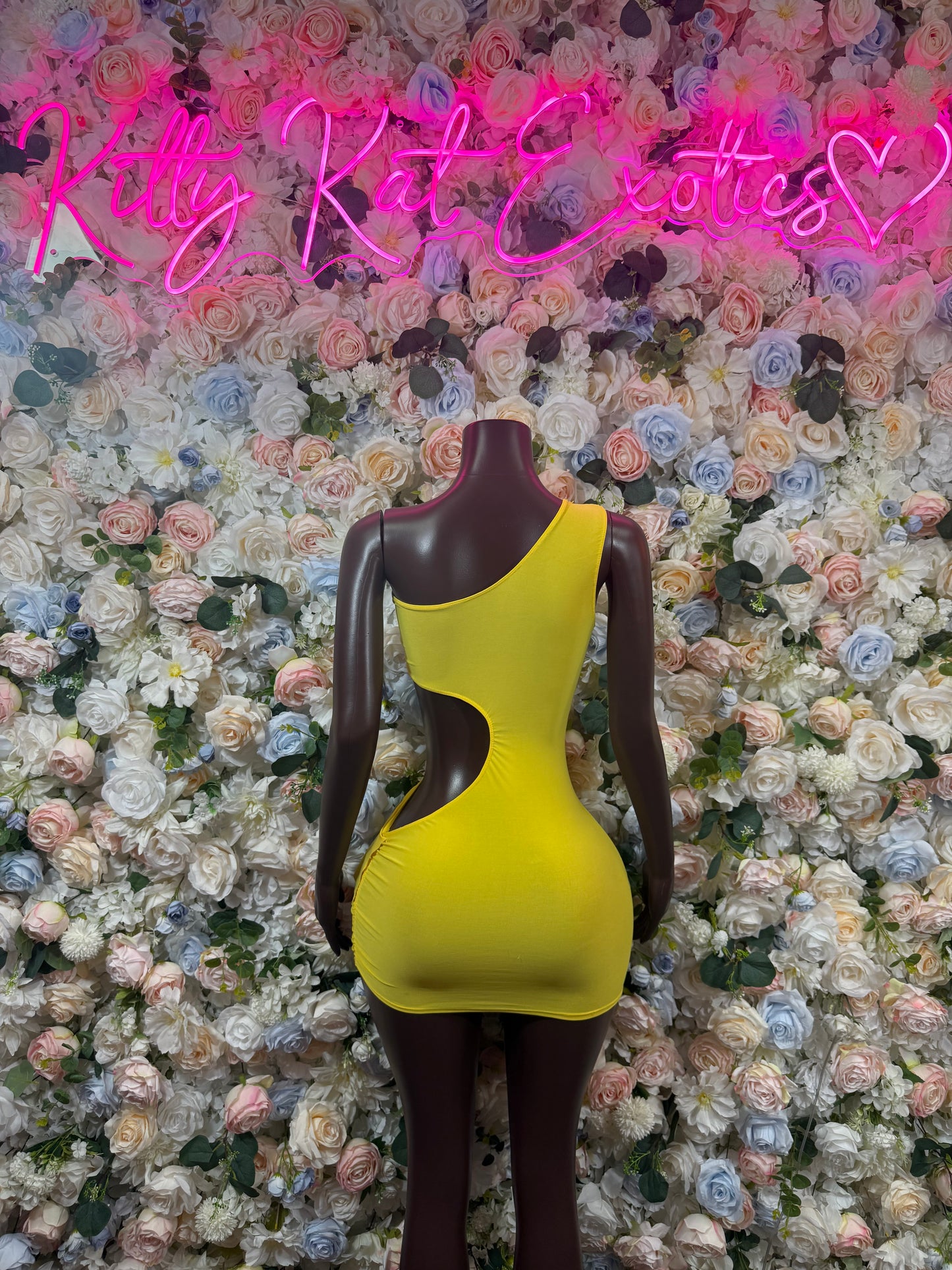 Yellow  Dress Ravewear - Sexy Clubwear Outfit for Women, Festival Party Dress, Date Night Clubbing Bodysuit Style