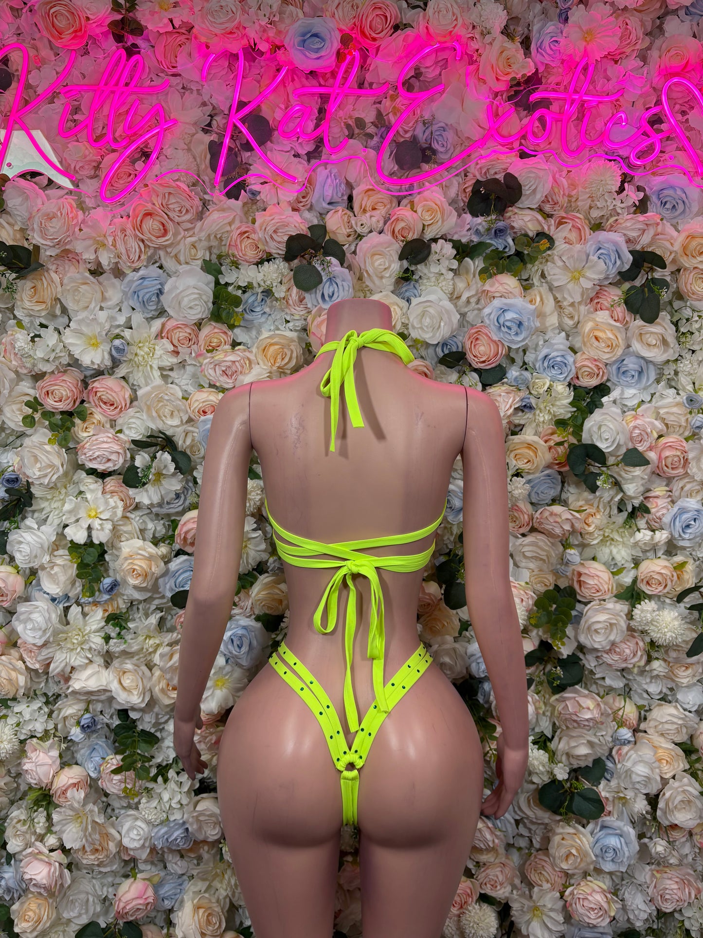 Neon Two Piece Fishnet Set –  Bottlegirl Bikini