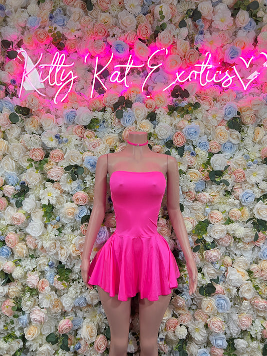 Women’s Dress Pink Mini Dress Exotic Dancewear, Party Outfit Dinner Dress