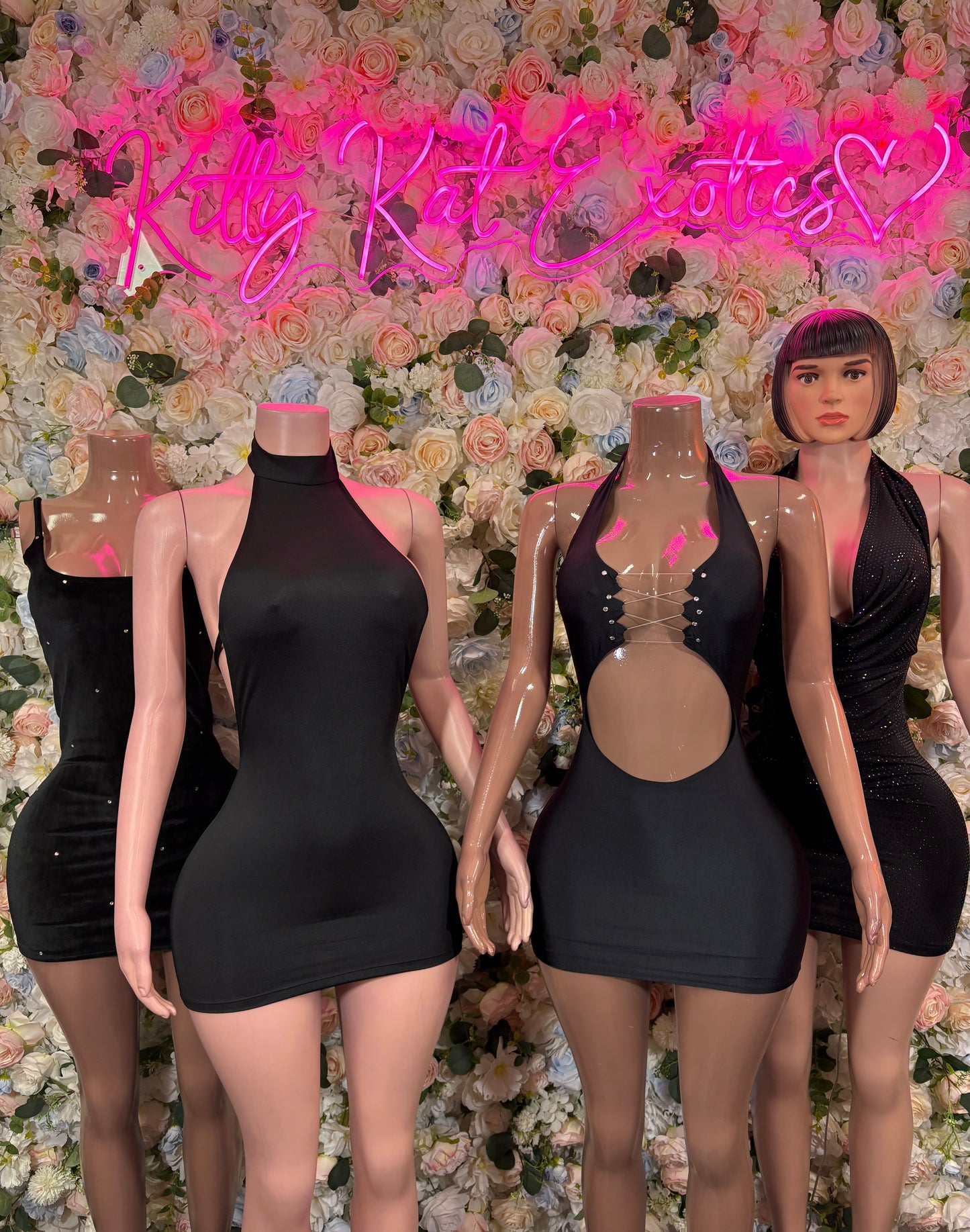 Black Mini Dress Rave Festival Clubwear Exotic Outfit Bodysuit